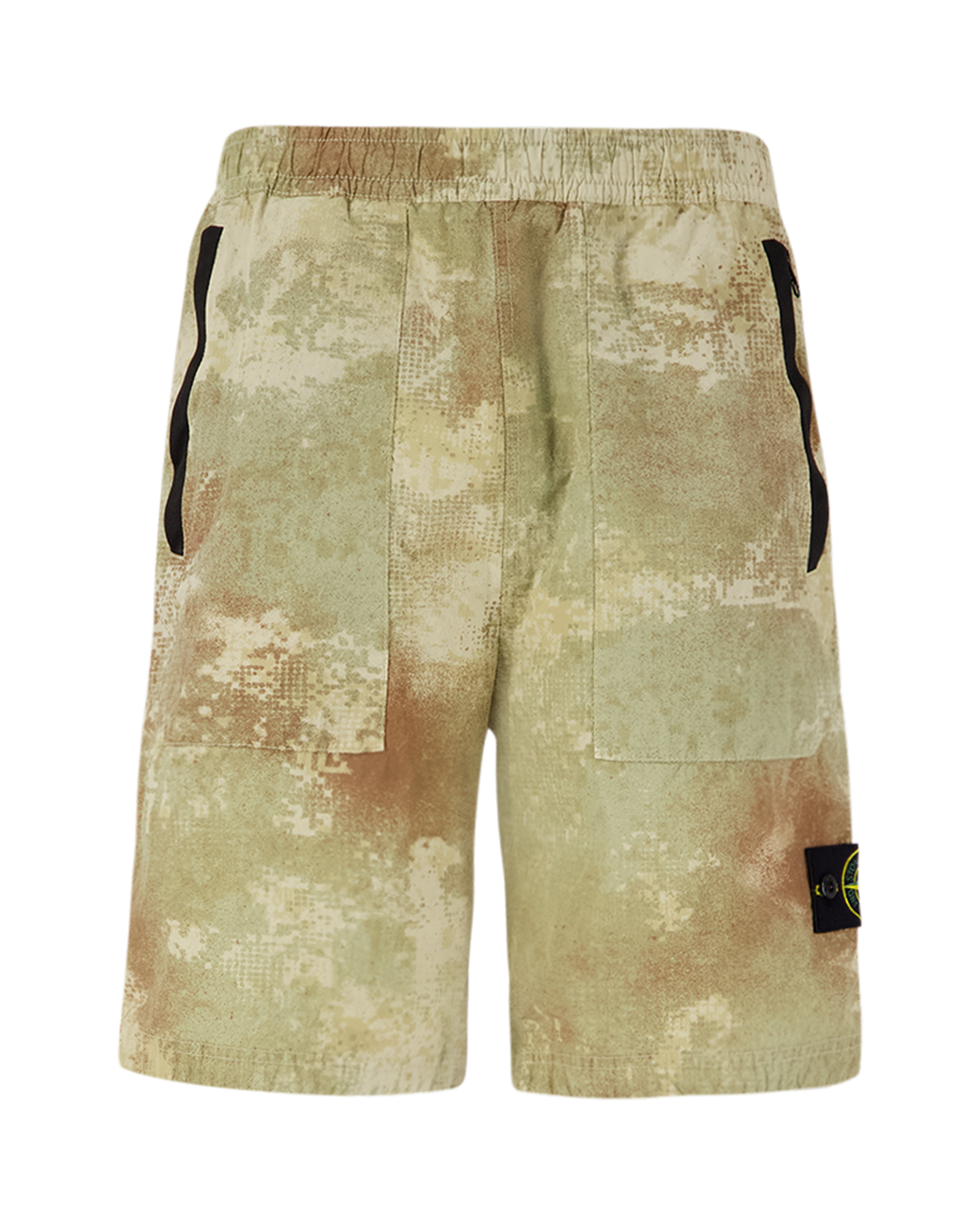 Stone Island L20E1 Dissolving Grid Camo Nylon Garment Dyed Bermuda Shorts MULTICOLOR 1