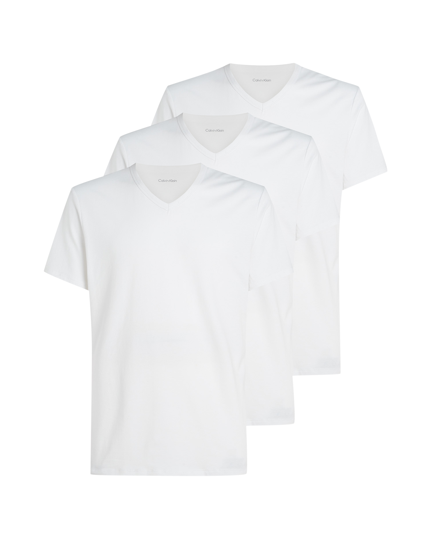 Calvin Klein S/S V Neck 3Pk WIT 1