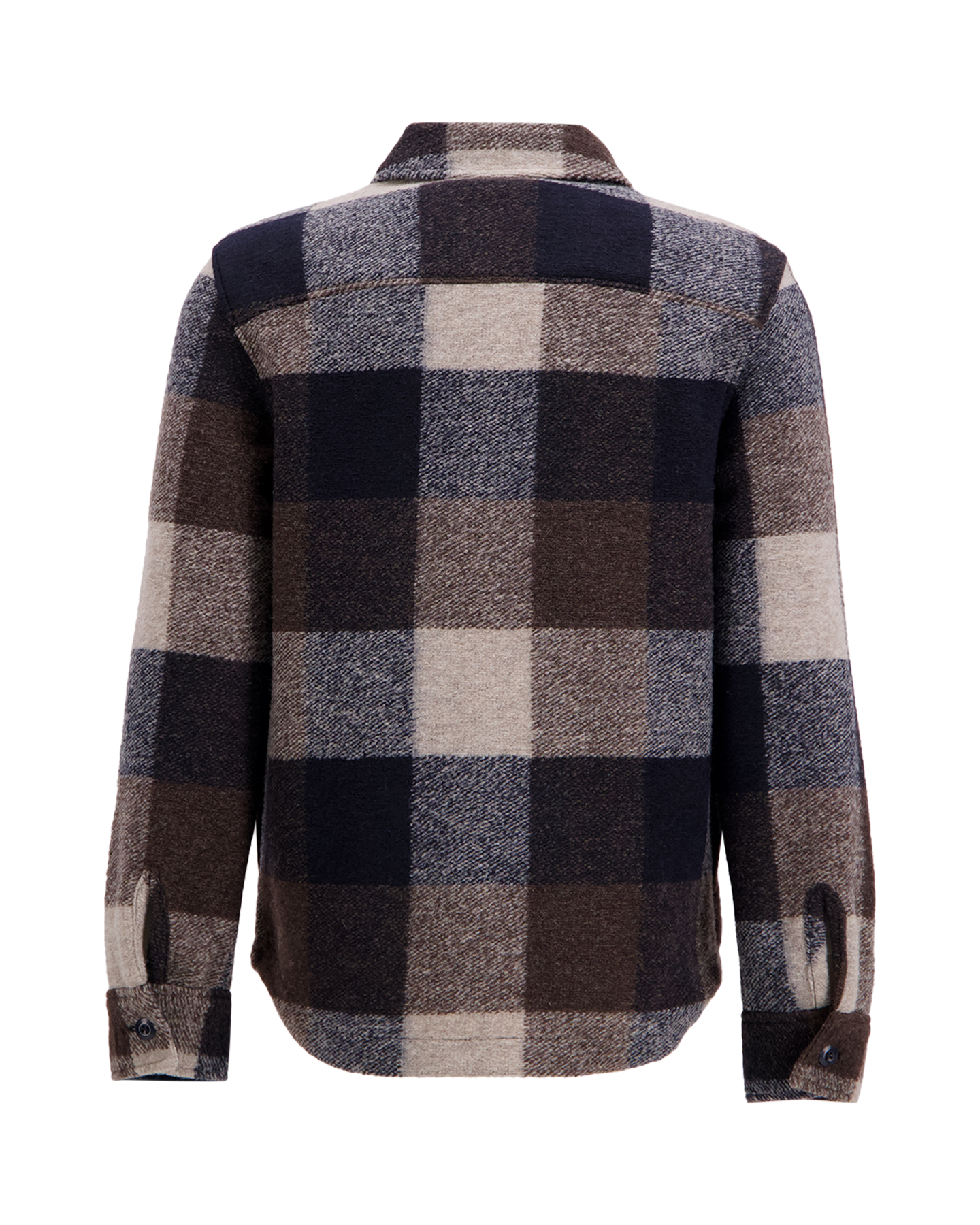 Butcher of Blue Vance Wool Check Overshirt BRUIN 2