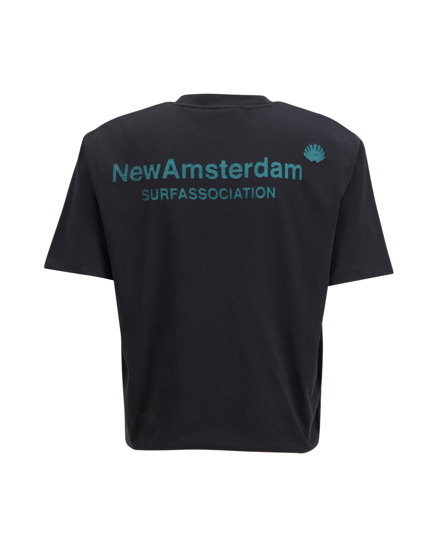 New Amsterdam Surf Association Double Layered Logo Tee ZWART 1