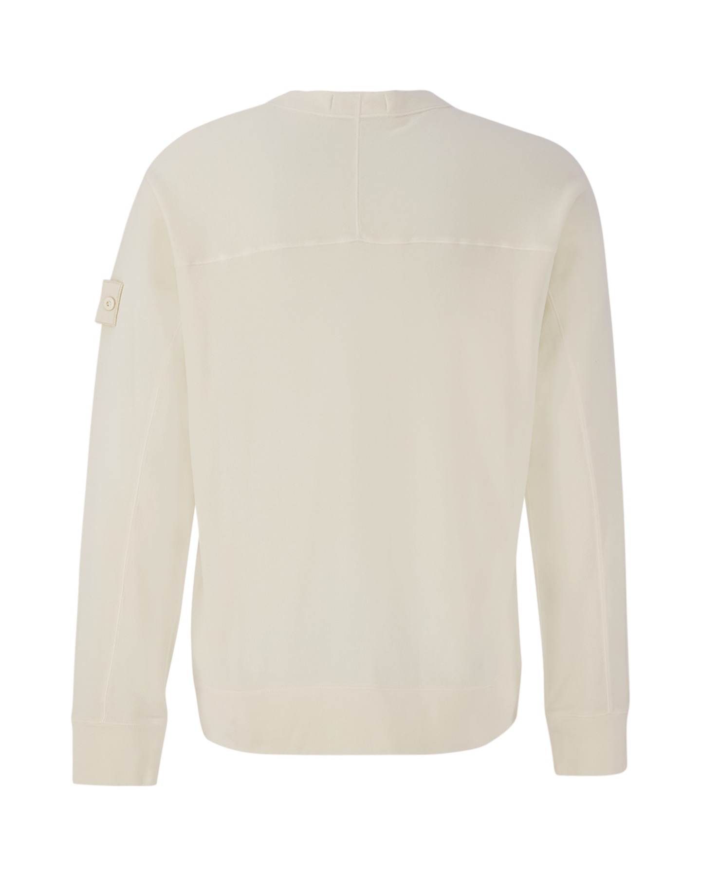 Stone Island 654F3 Ghost Piece - Light Organic Cotton Fleece Crewneck Sweatshirt OFFWHITE 2