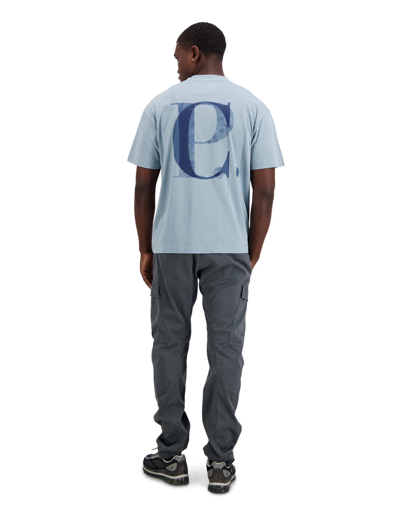 C.P. Company T-Shirt Met Backprint BLAUW 3