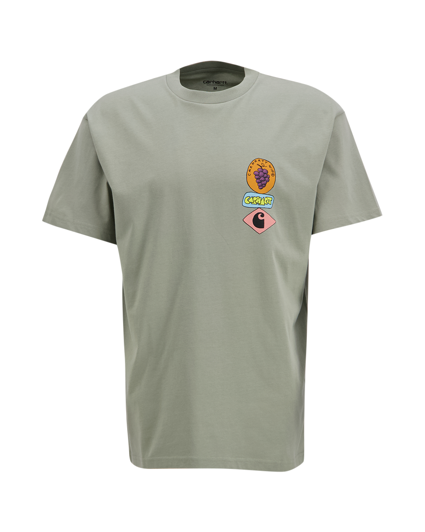 Carhartt S/S Stacked Grapes T Shirt GROEN 2
