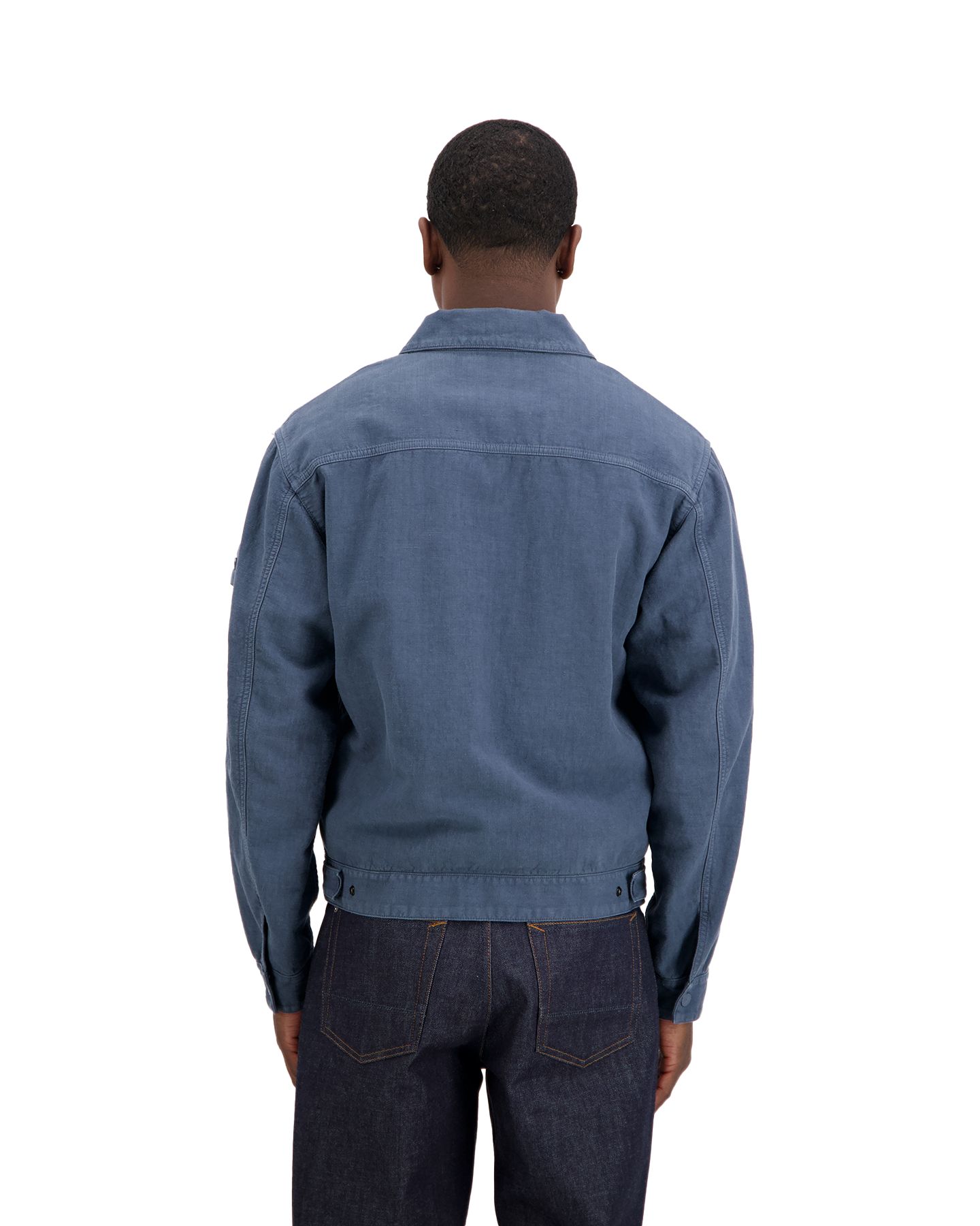 Stone Island S0F35 Ghost - Worker Jas BLAUW 5