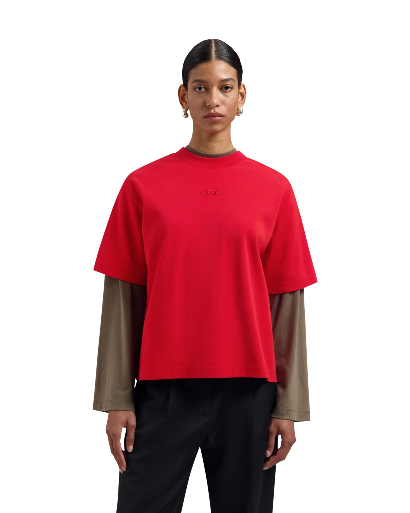 OLAF Retro Logo Boxy Tee ROOD 3