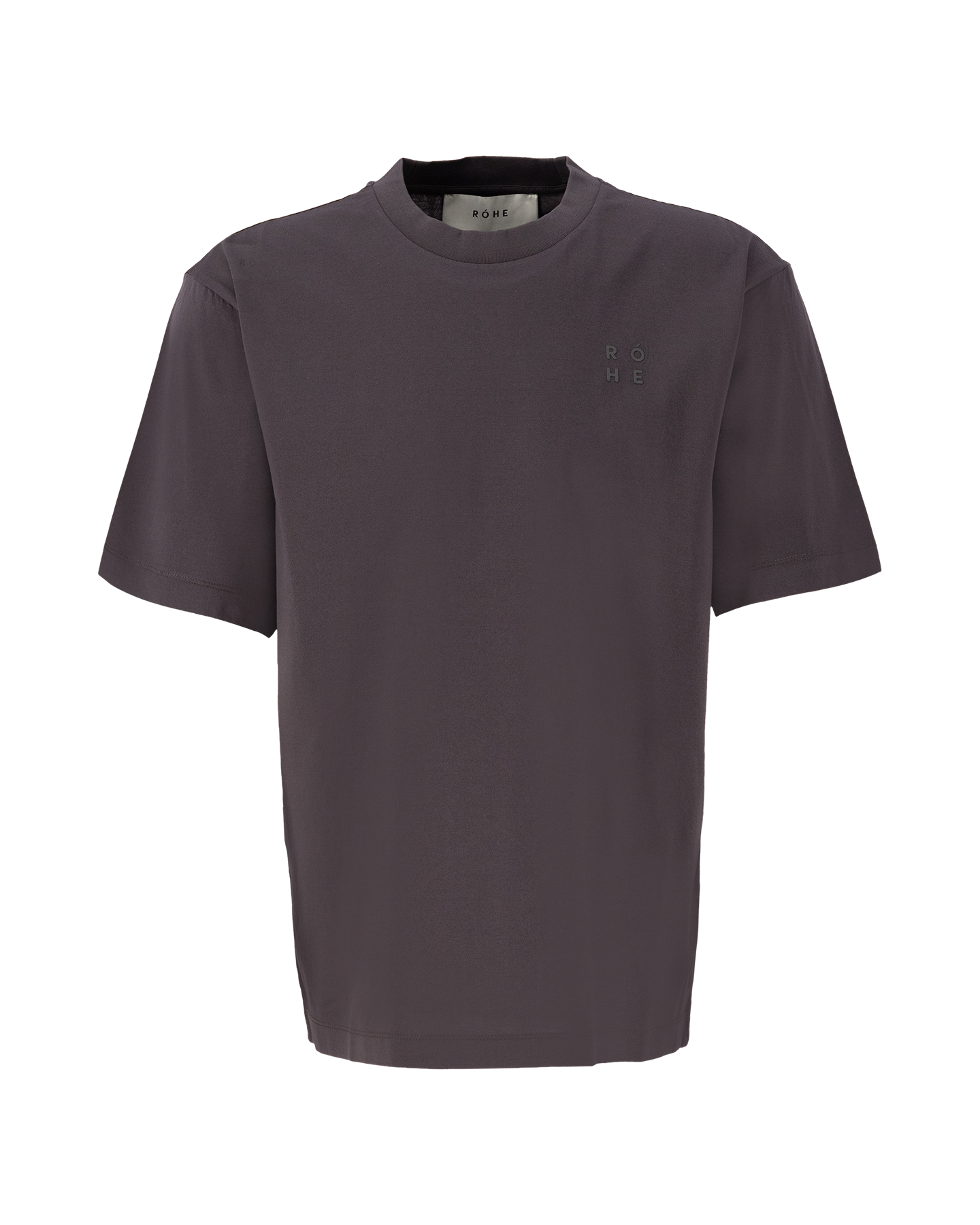 Róhe Mercerized Cotton T-Shirt ANTHRACIET 1