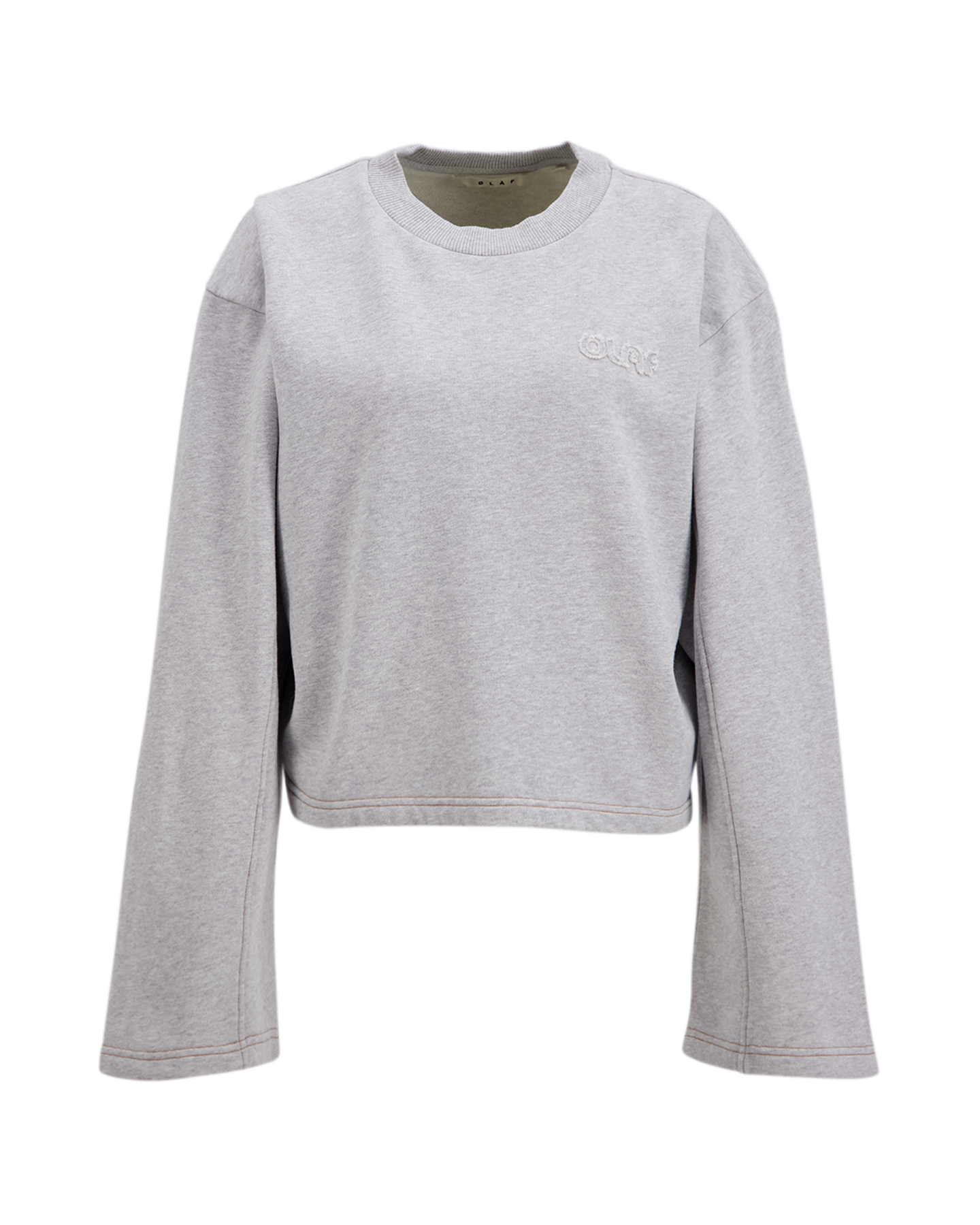 OLAF Contrast Retro Logo Crewneck GRIJS 1
