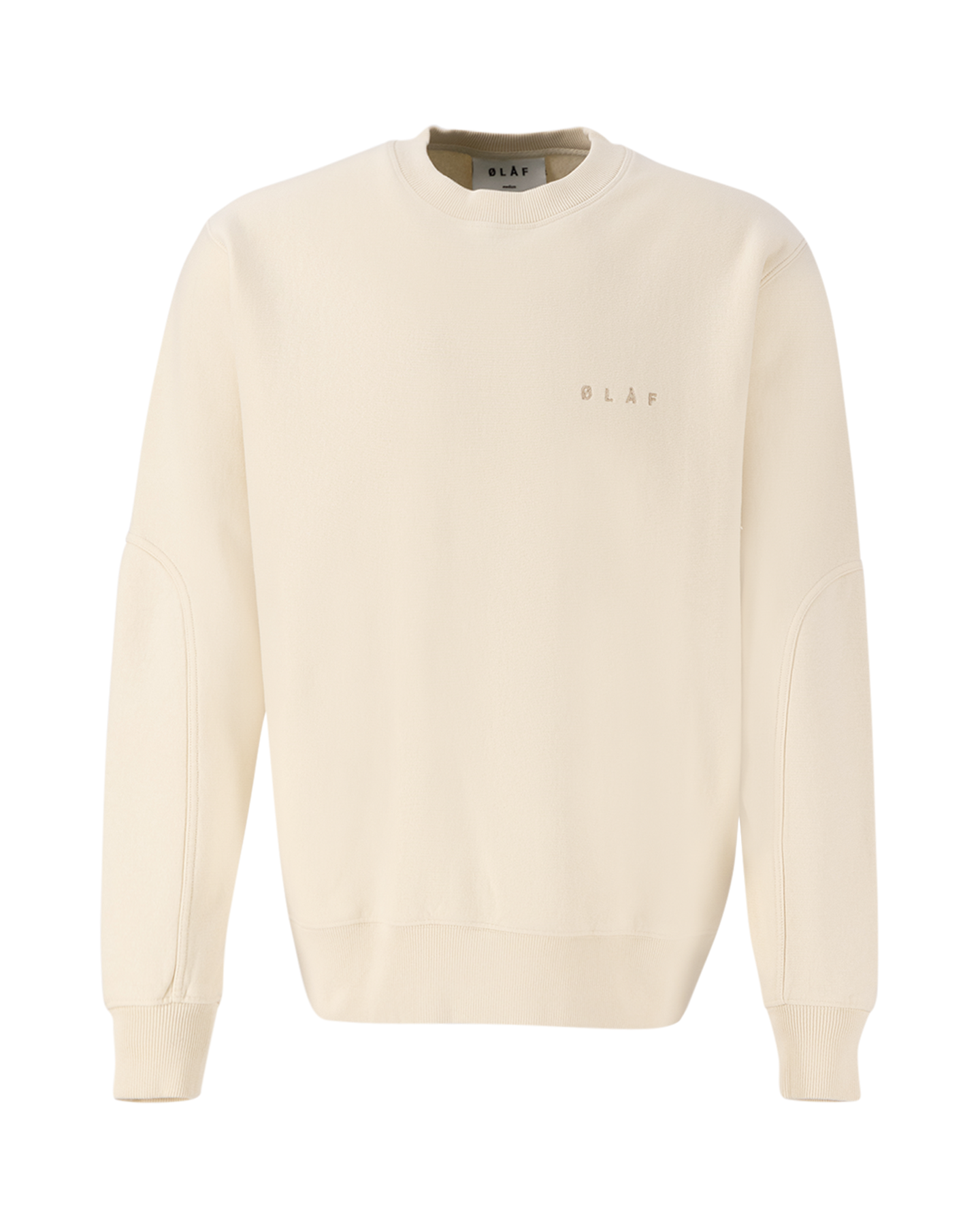 Olaf Hussein Face Chainstitch Crewneck OFFWHITE 2