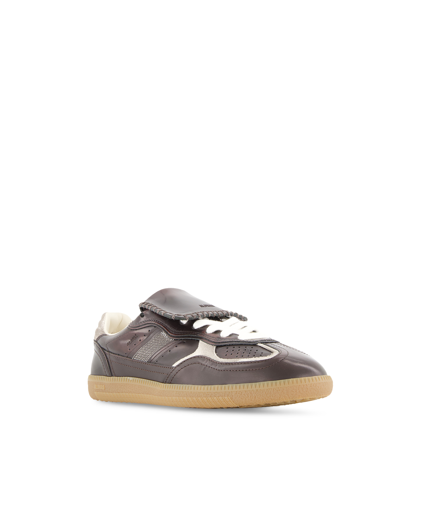 Alohas Tb.490 Club Vintage Effect Dark Chocolate Leather Sneakers ZWART 2
