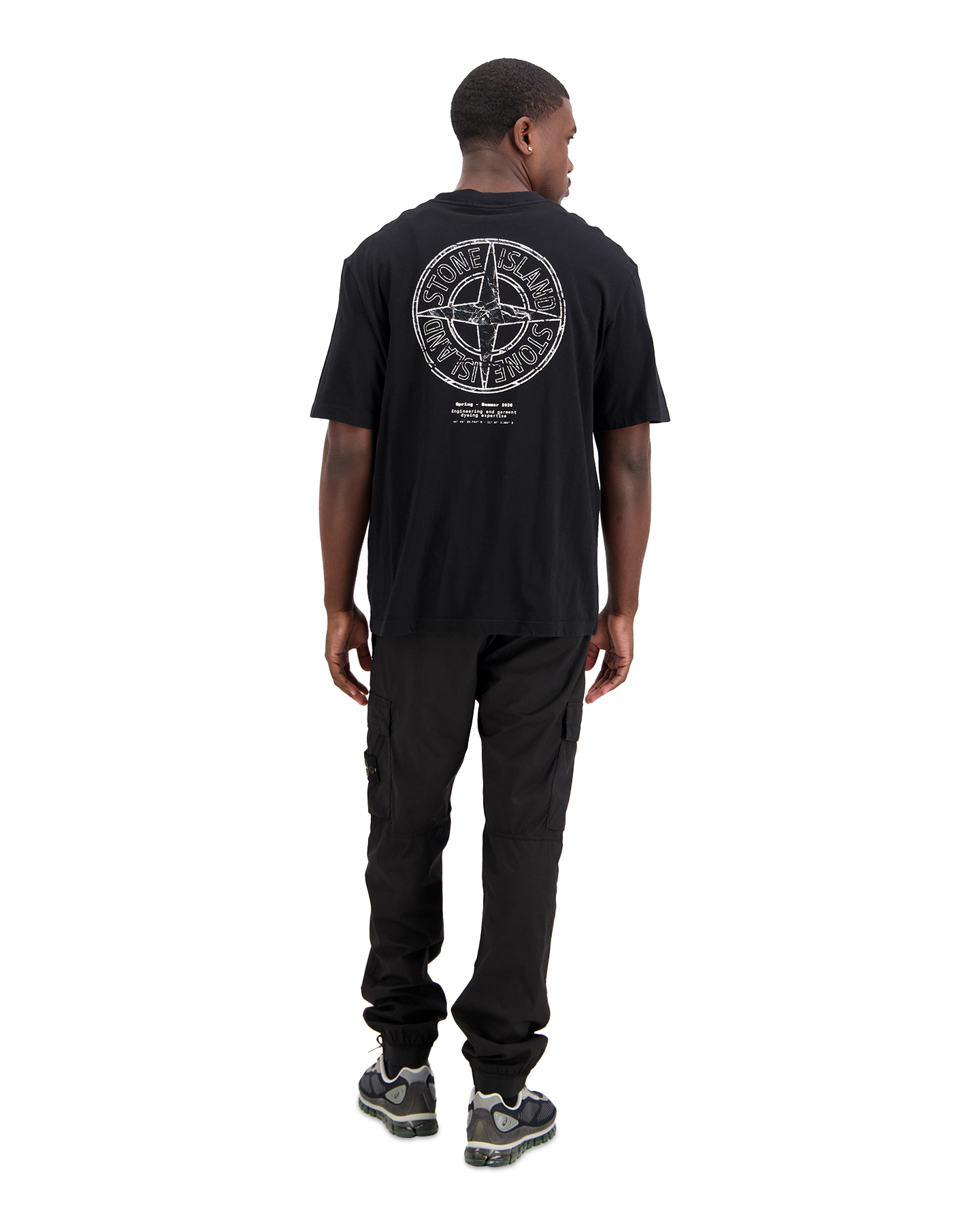 Stone Island S0285 Print T-Shirt ZWART 3