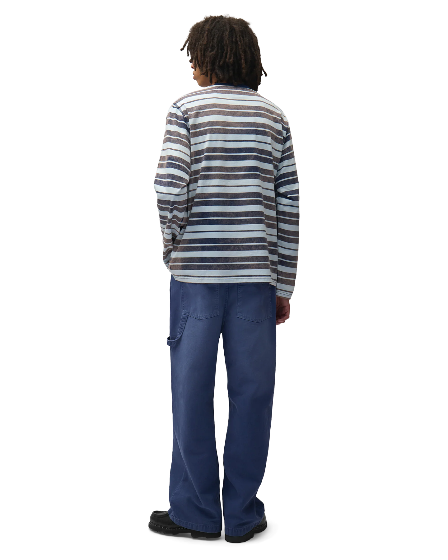 Arte Antwerp Sunfade Striped Longsleeve BLAUW 4
