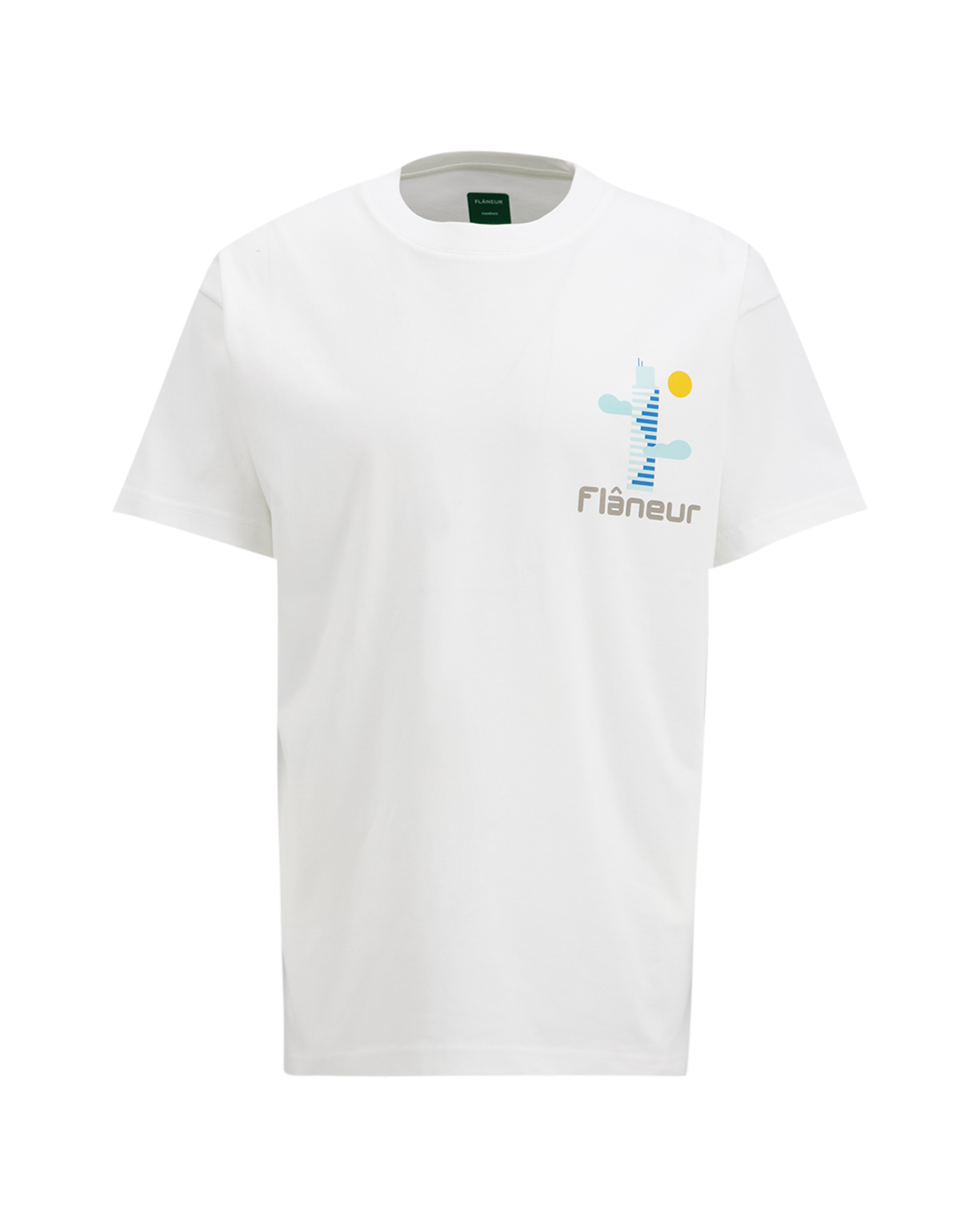 Flaneur Festival Map T-Shirt WIT 2