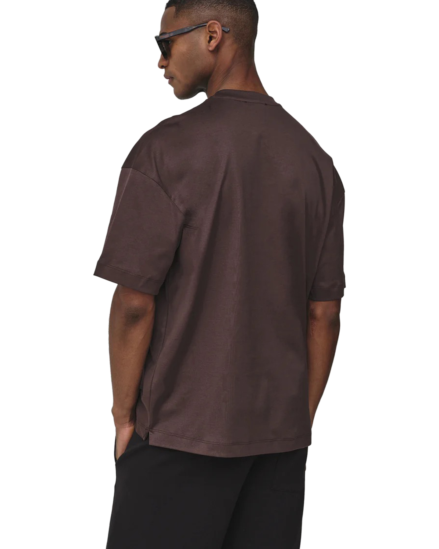 Valenza Interlock Supima Oversized T-Shirt DONKERBRUIN 4