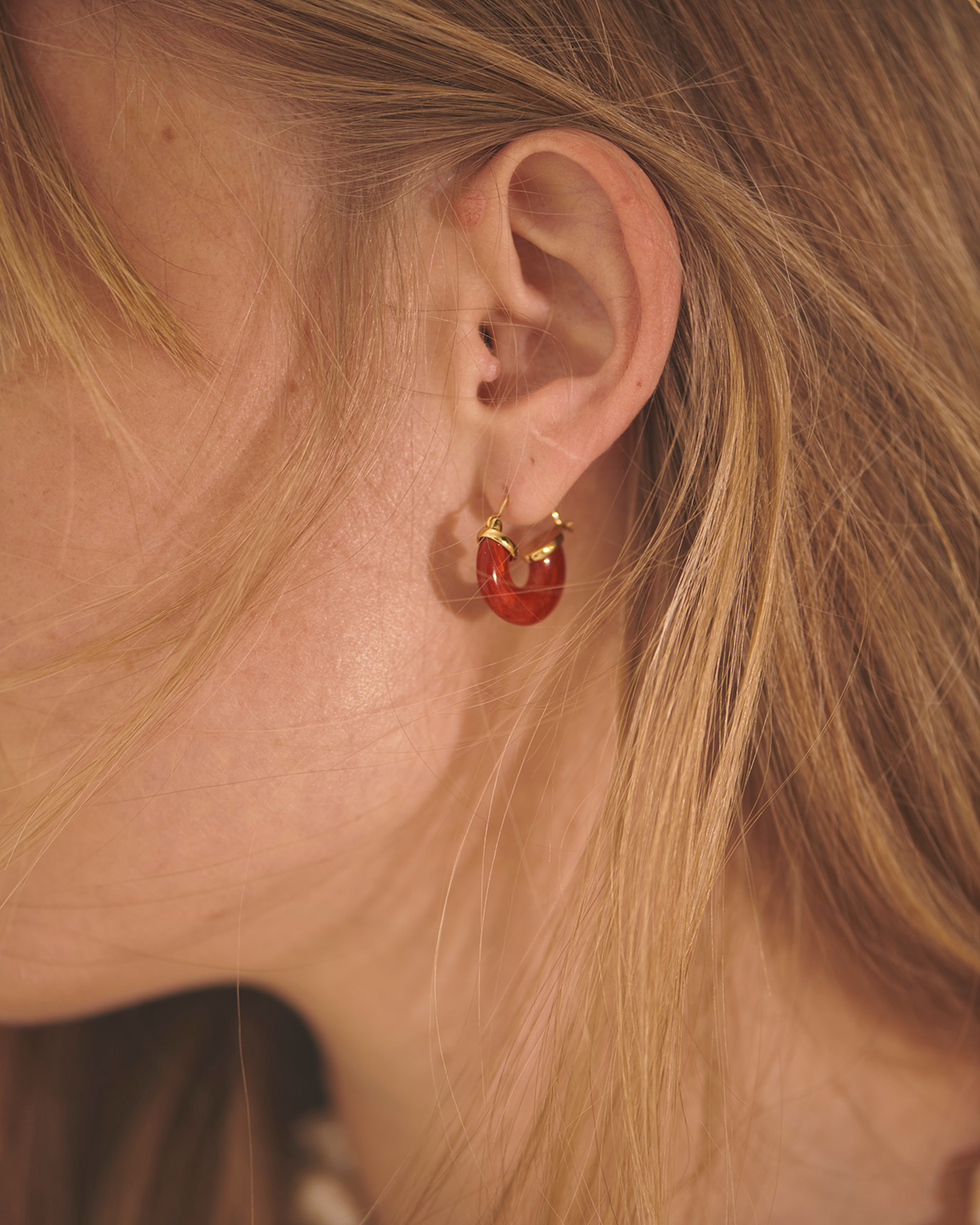 Anni Lu Petit Swell Hoop ROOD 2