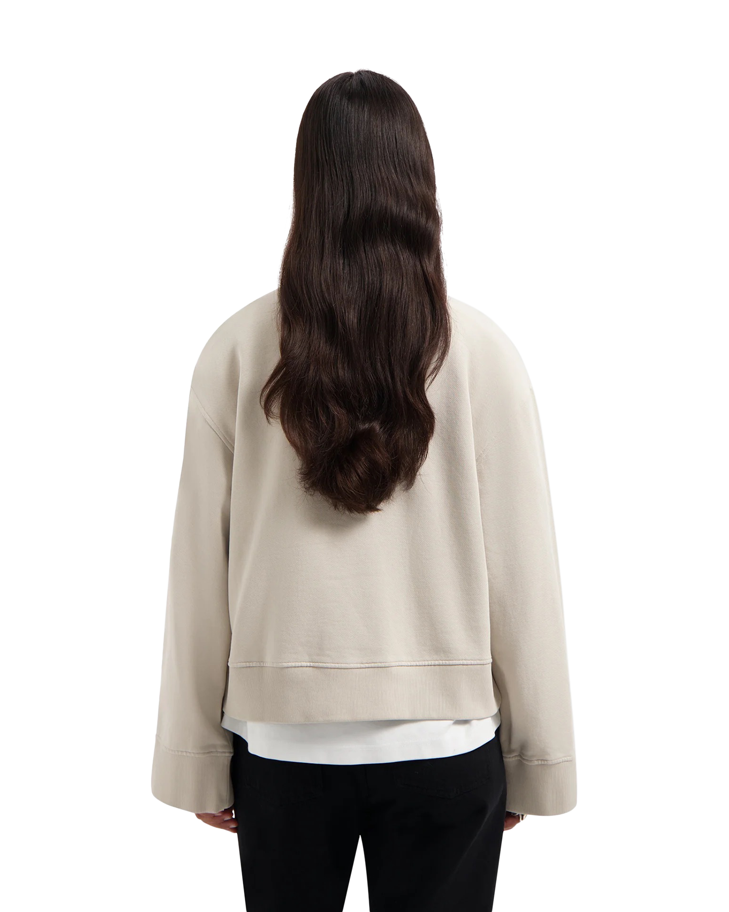 OLAF Wmn Retro Logo Crewneck BEIGE 4
