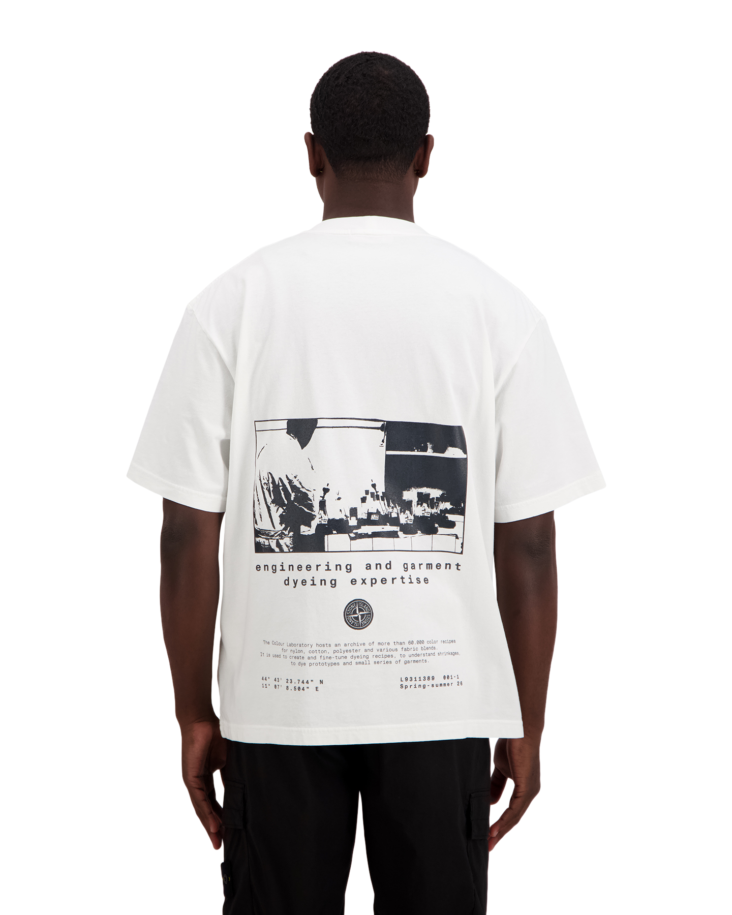 Stone Island S0364 Print T-Shirt WIT 5