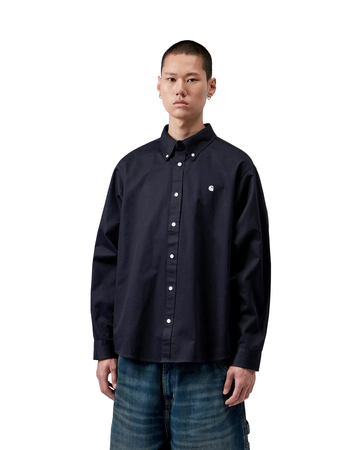 Carhartt L/S Og Madison Shirt DONKERBLAUW 3