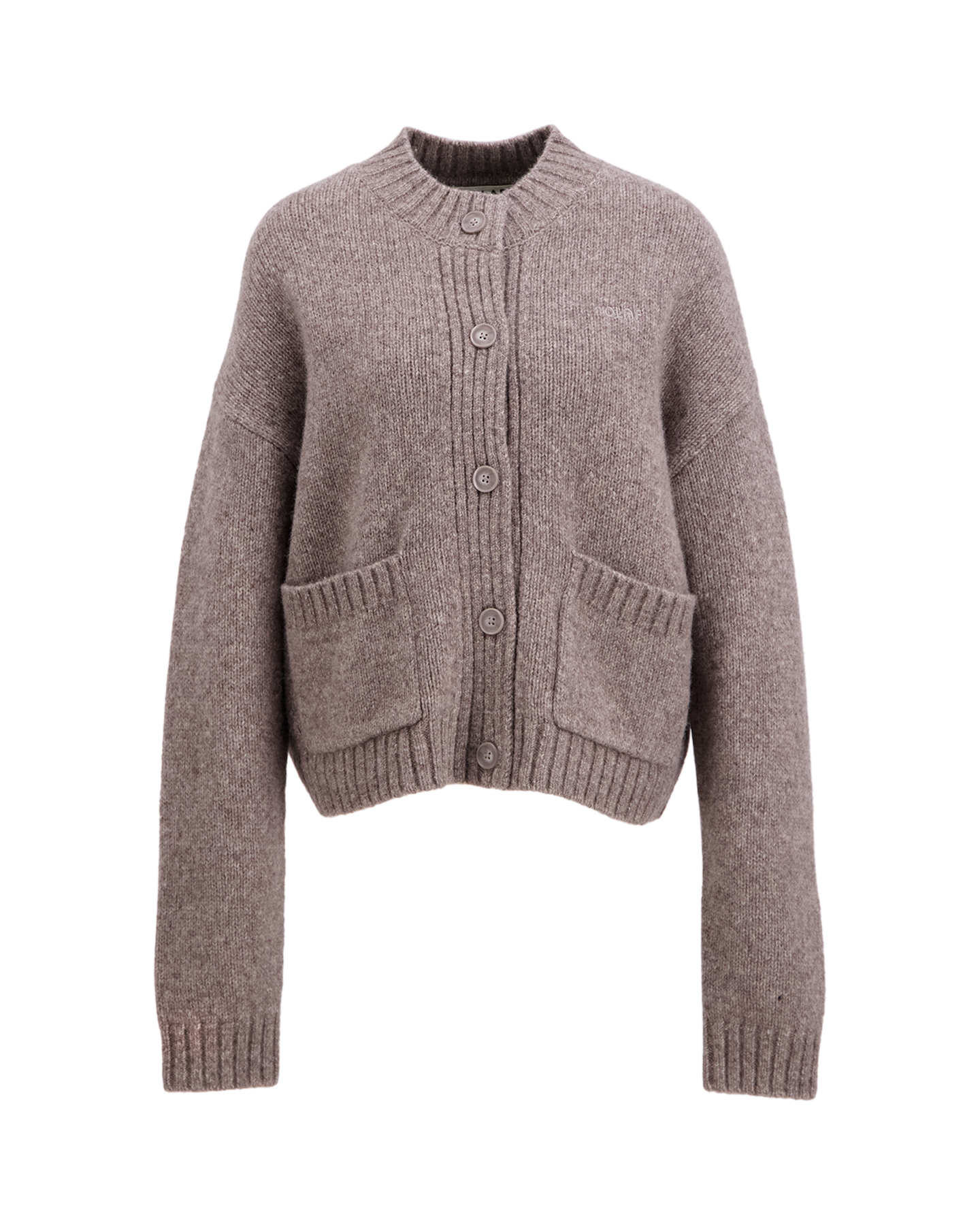 OLAF Wool Knitted Cardigan GRIJS 1