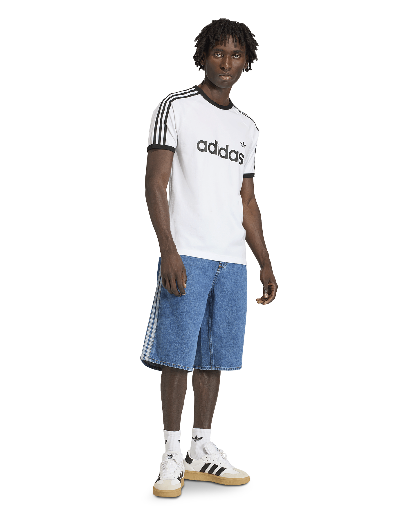 adidas Firebird Denim Short BLAUW 5