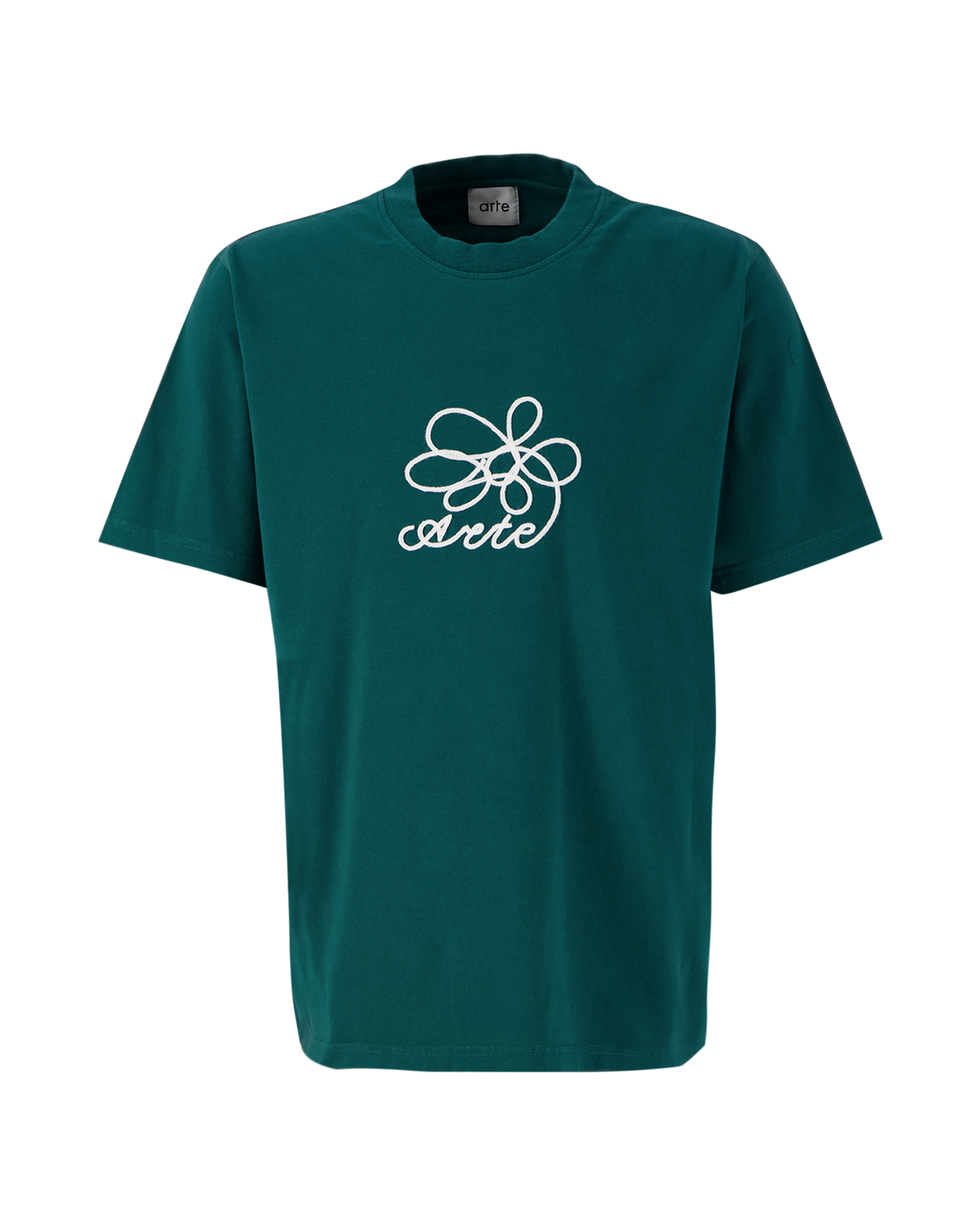 Arte Antwerp Arte Round Flower Front T'Shirt GROEN 1