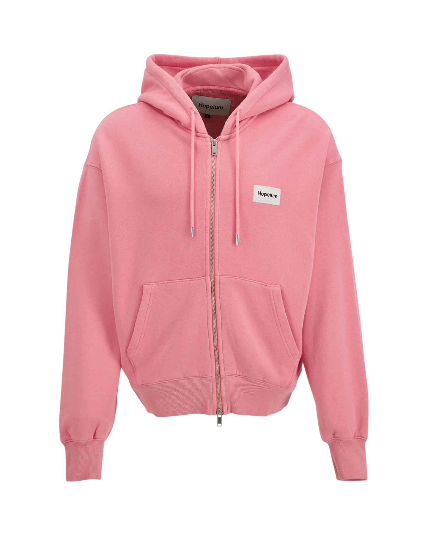 Hopeium Cashmere Blend Zip Up Hoodie ROSE 1