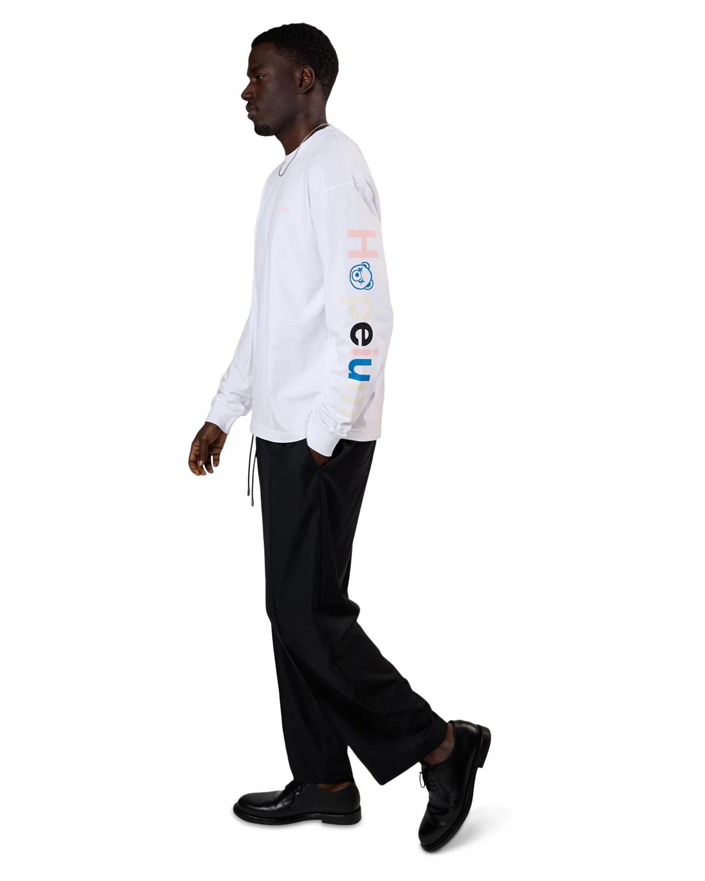 Hopeium Protect Your Peace Tee L/S WIT 3