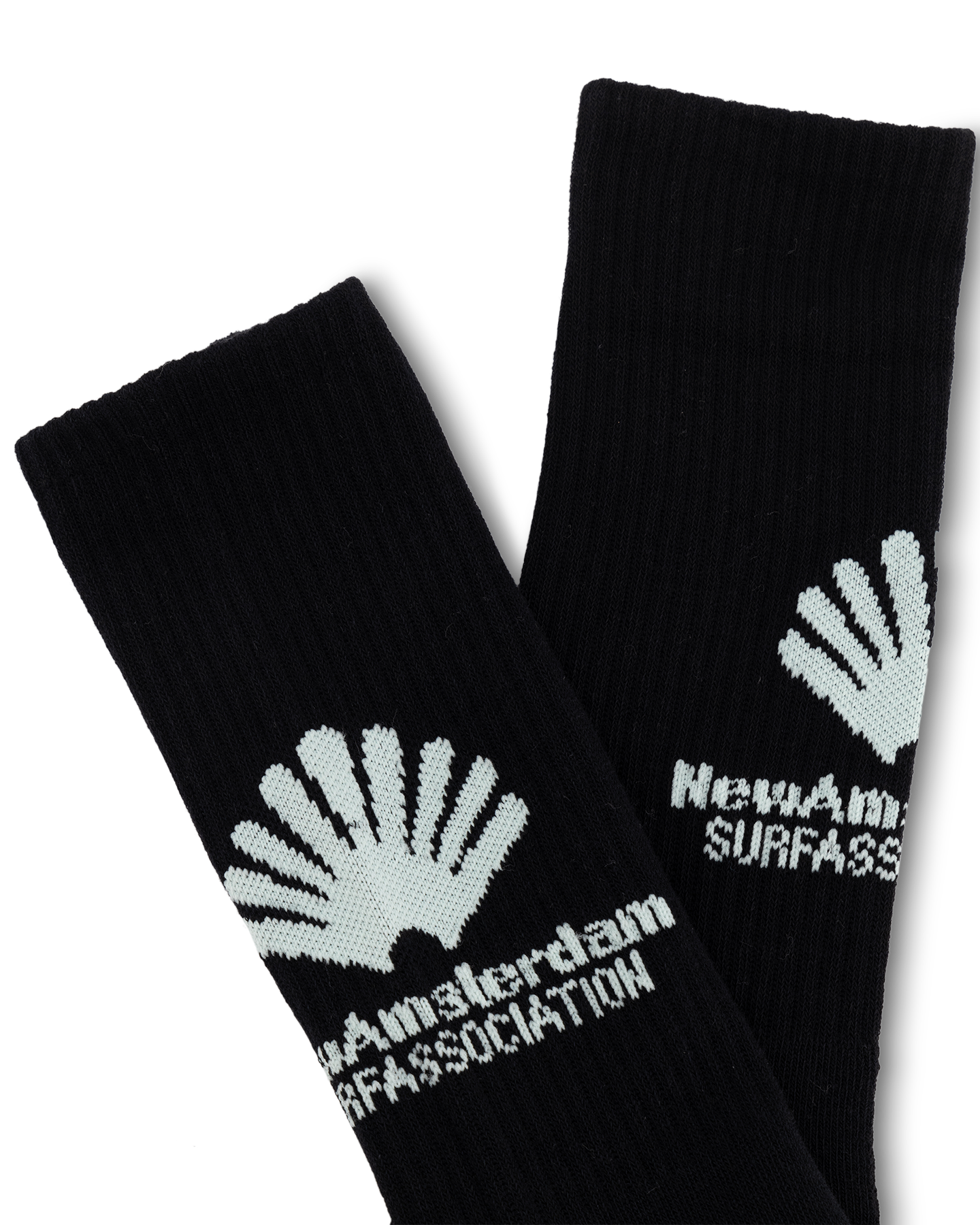 New Amsterdam Surf Association Front Logo Sock Black BLACK 3