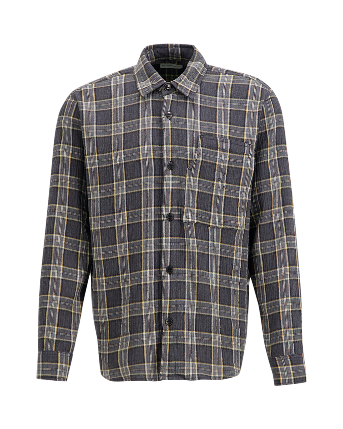 POP Trading Company Checked Shirt GRIJS 1