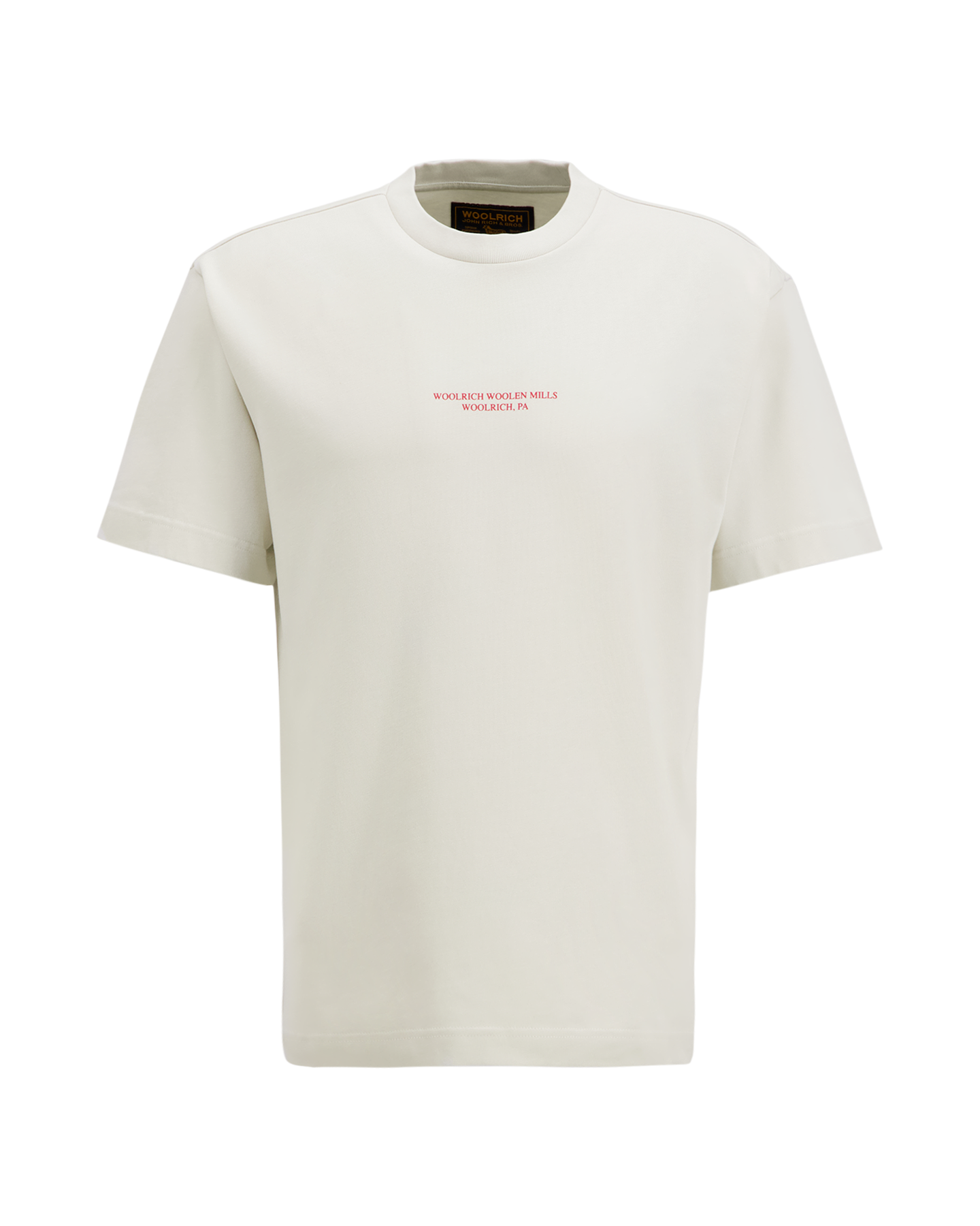 Woolrich Heavy Jersey Graphic T Shirt WIT 2