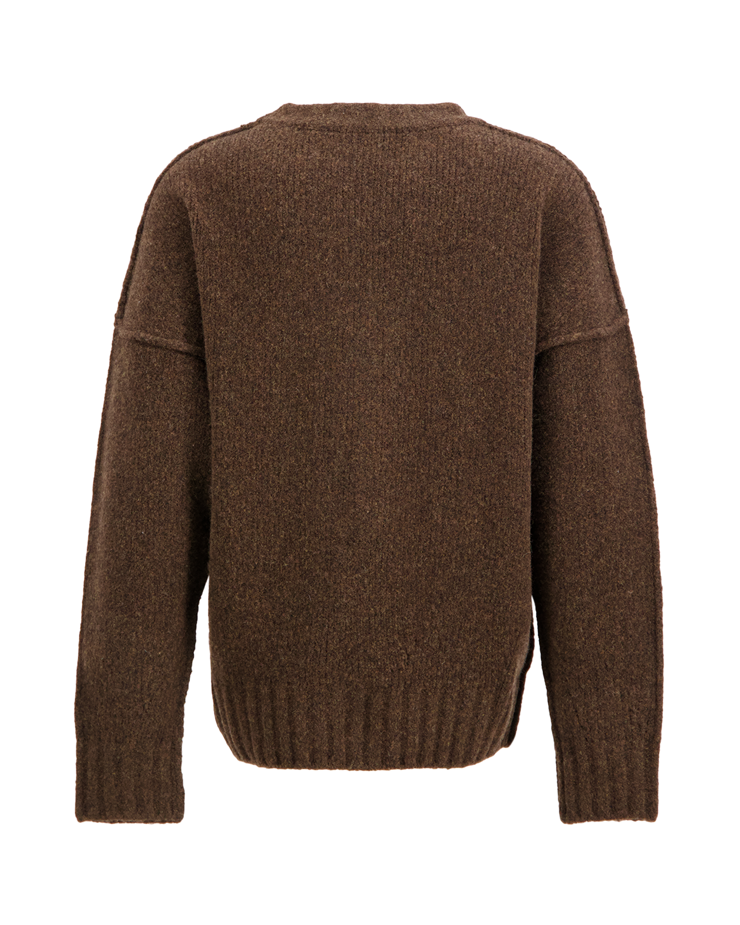 Seventh Wool Knit Crewneck Wool DONKERBRUIN 2