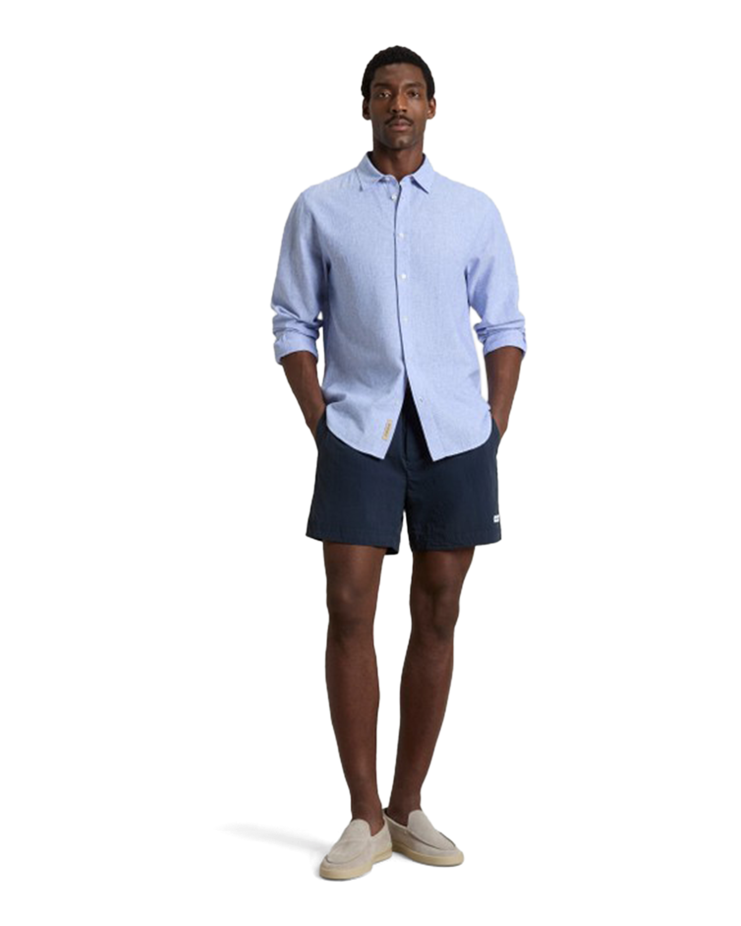 Woolrich Solid Swim Shorts DONKERBLAUW 3