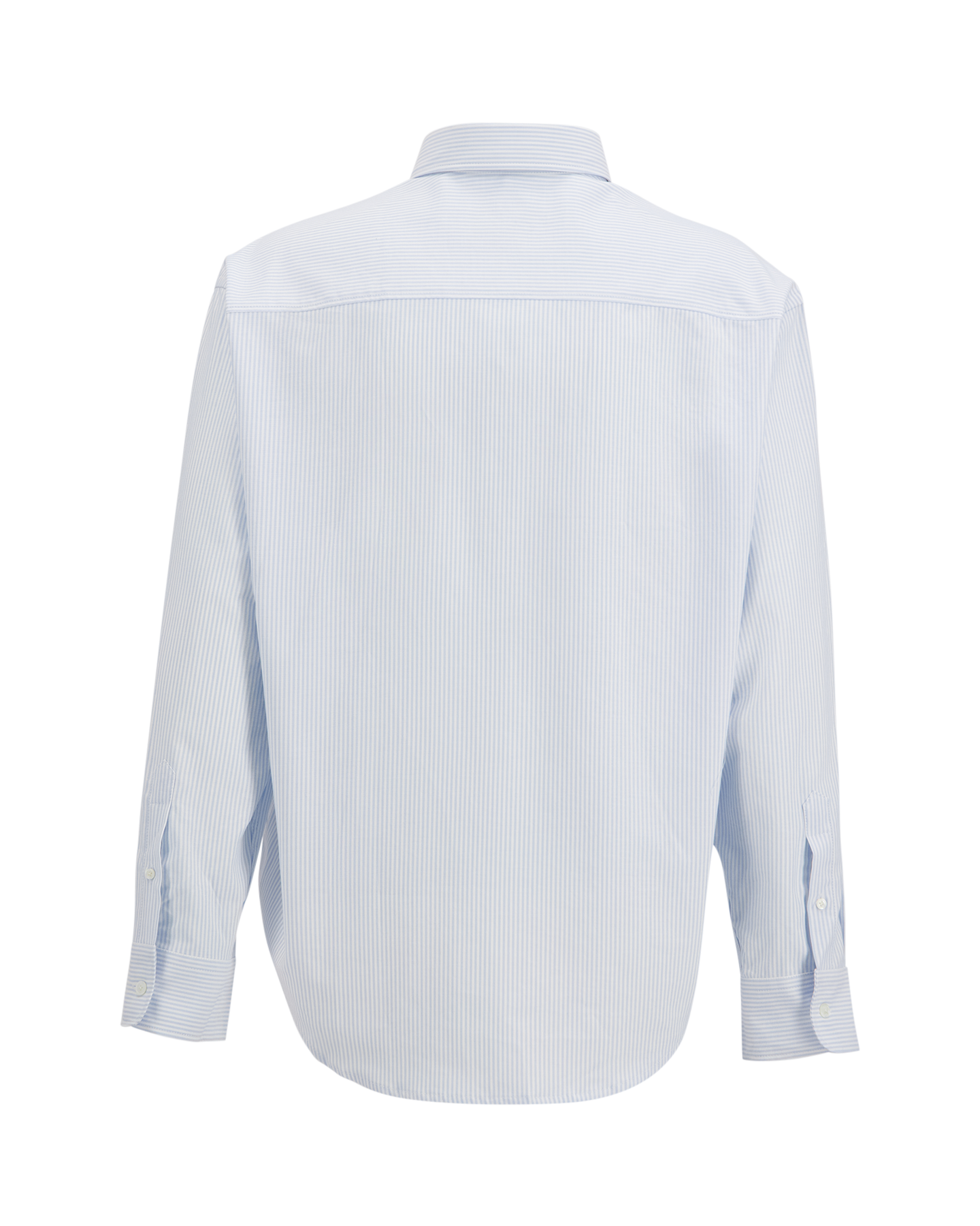AMI Paris Boxy Fit Shirt Button Down Collar And Embroidered Ami De Coeur LICHTBLAUW 2