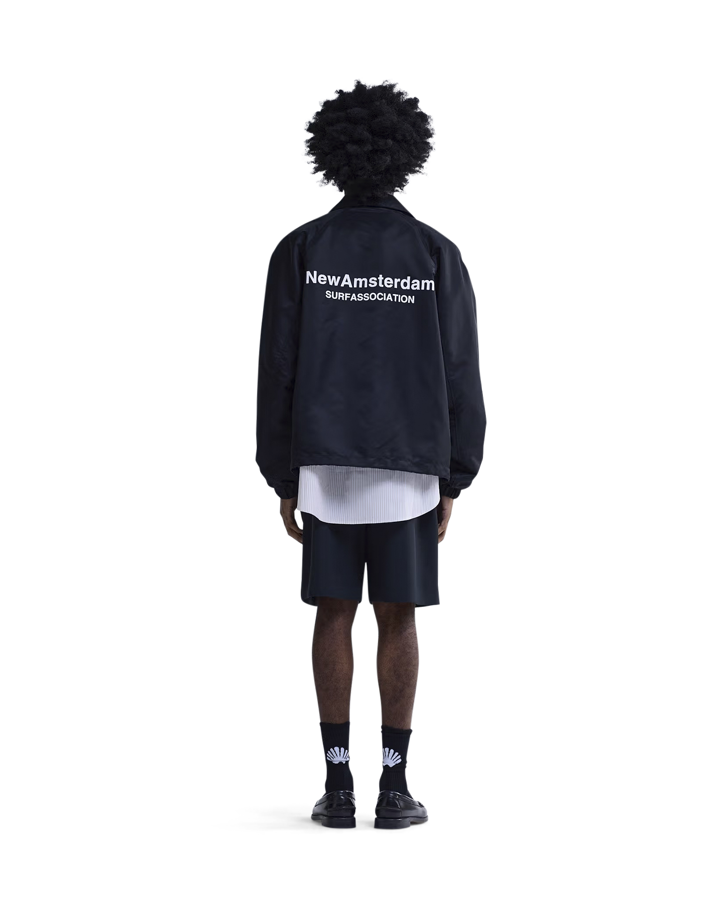 New Amsterdam Surf Association Coach Jacket ZWART 4