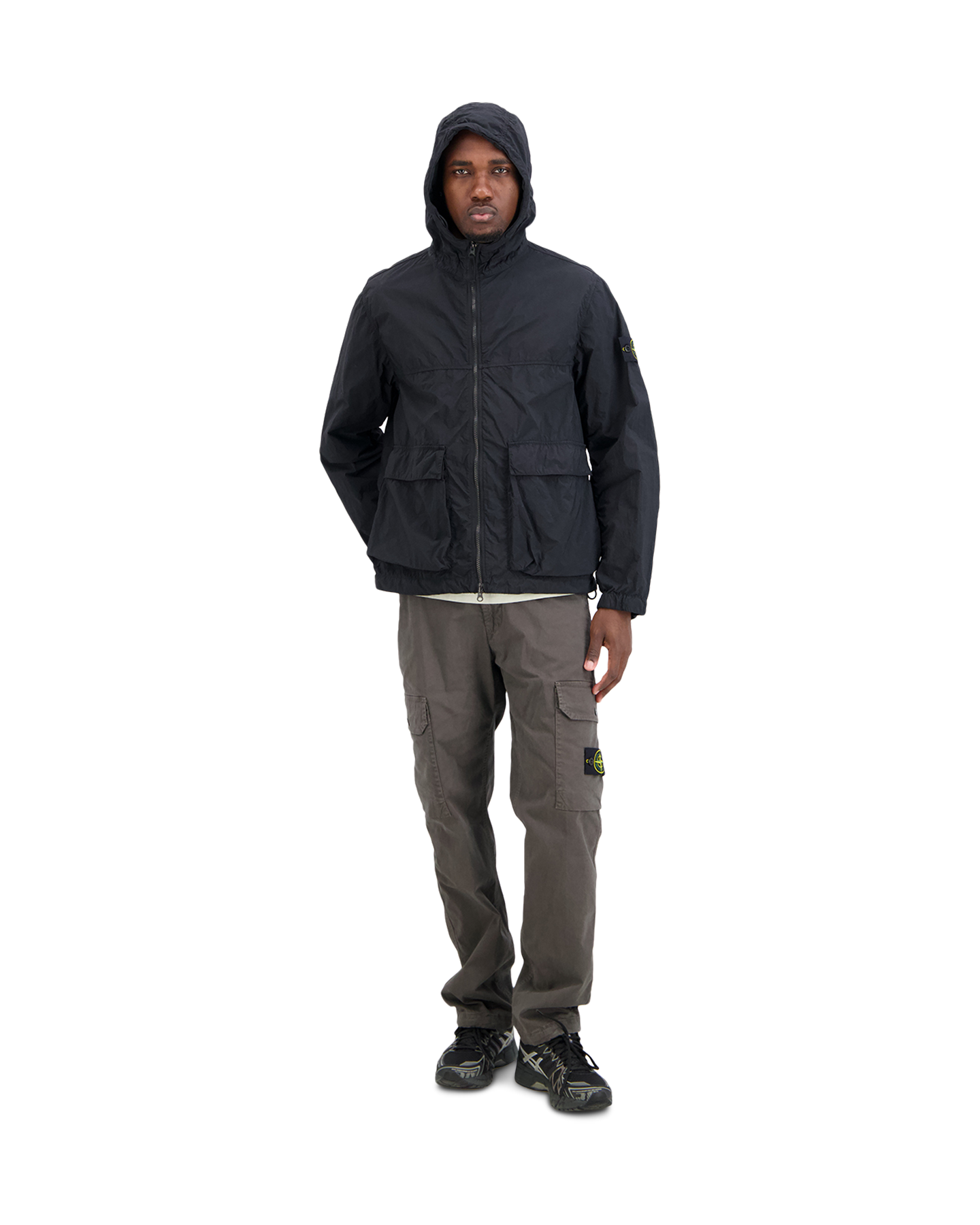 Stone Island S0345 Parka Jas ZWART 3