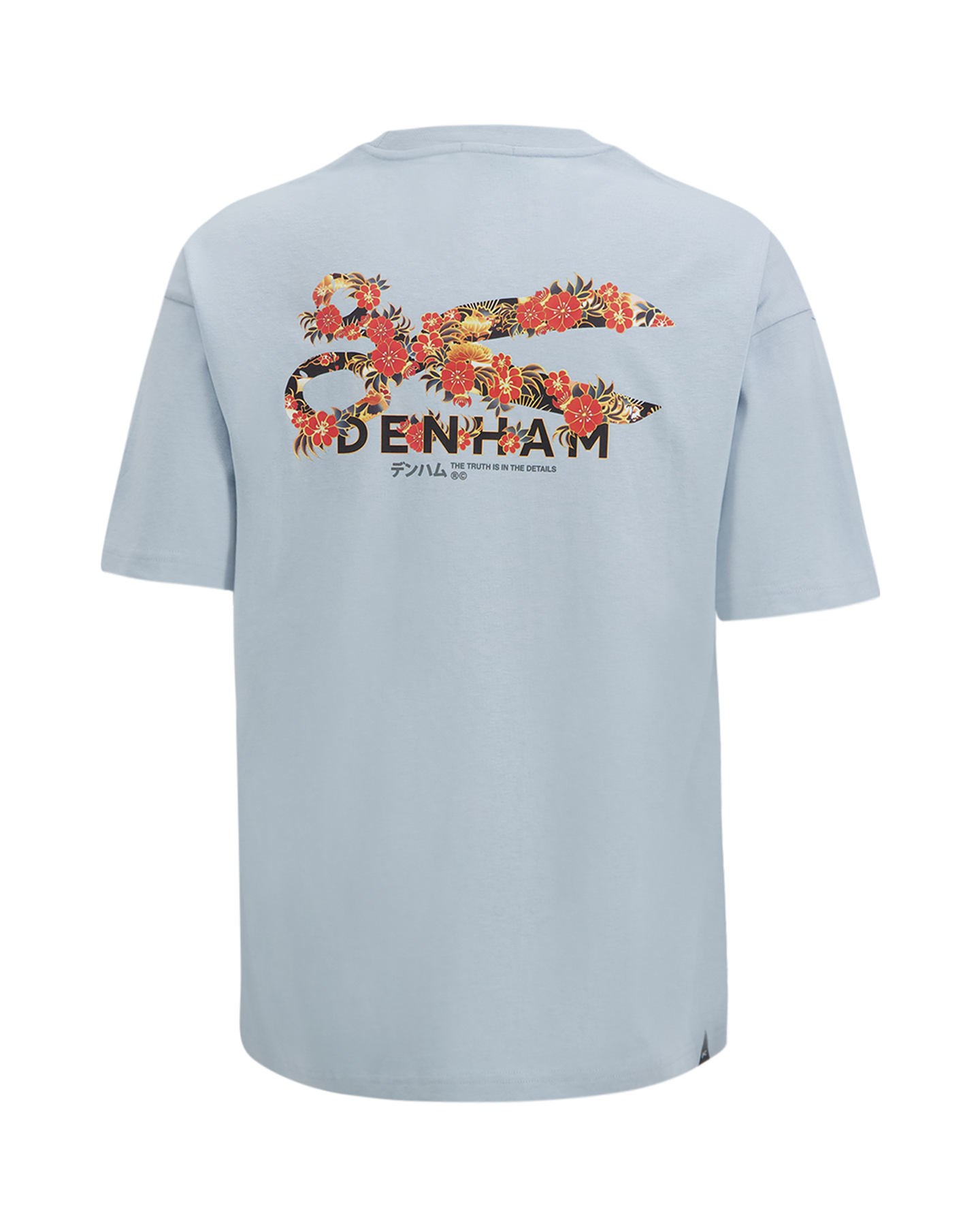 Denham Flowy Graphic Tee Lwj BLAUW 1