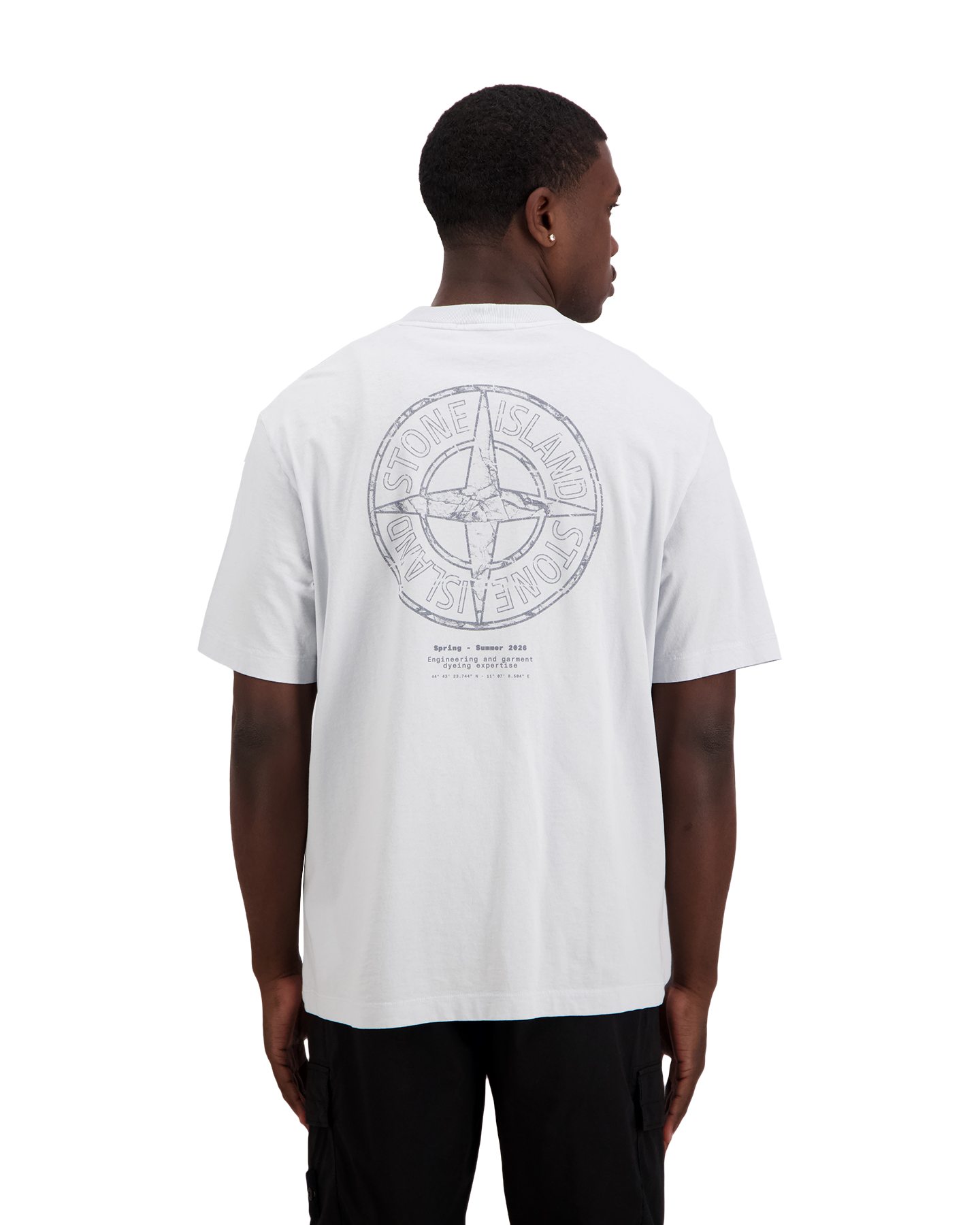 Stone Island S0285 Print T-Shirt LICHTBLAUW 5