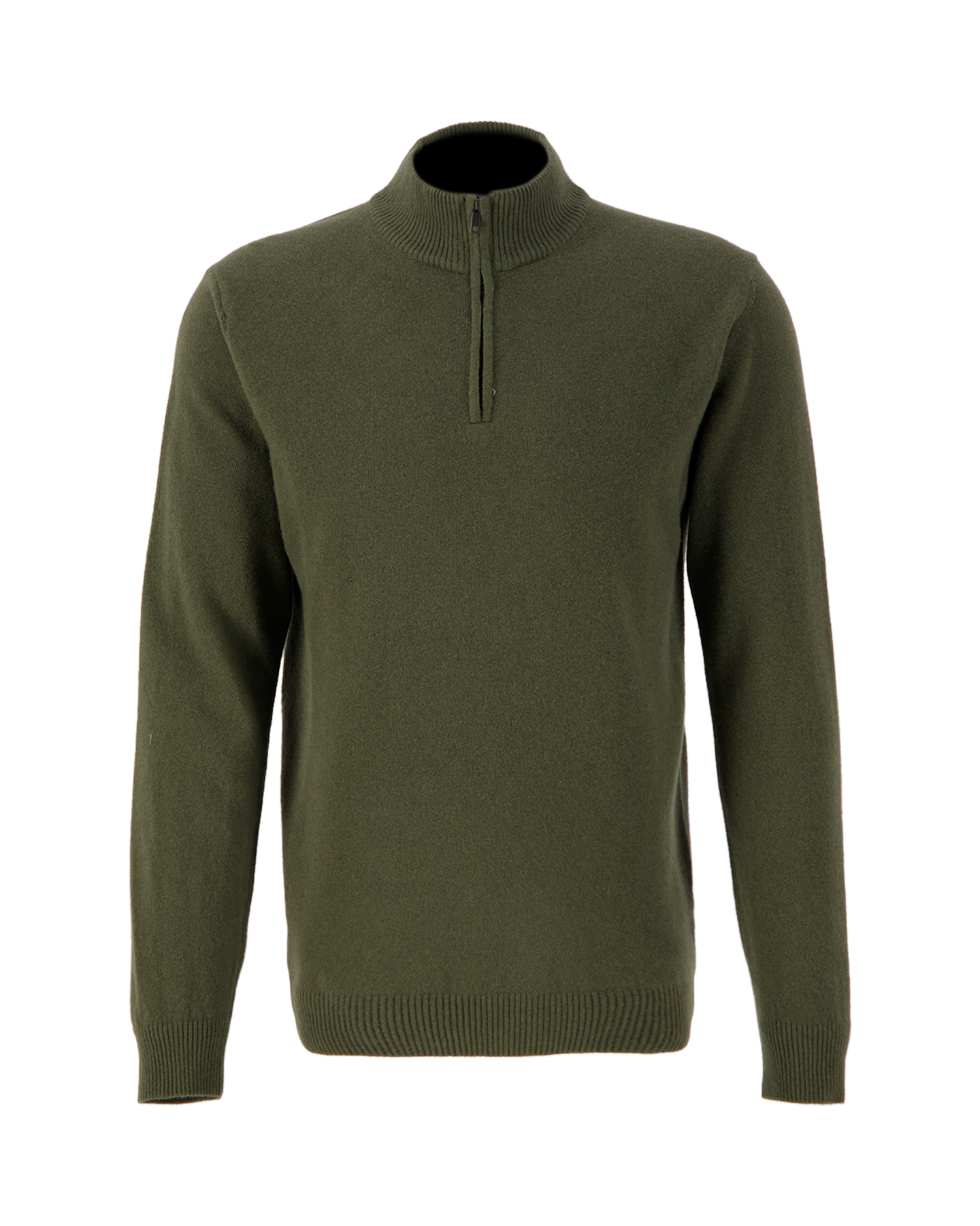 Daniele Fiesoli Lupetto Zip Rasato Misto Cashmere GROEN 1