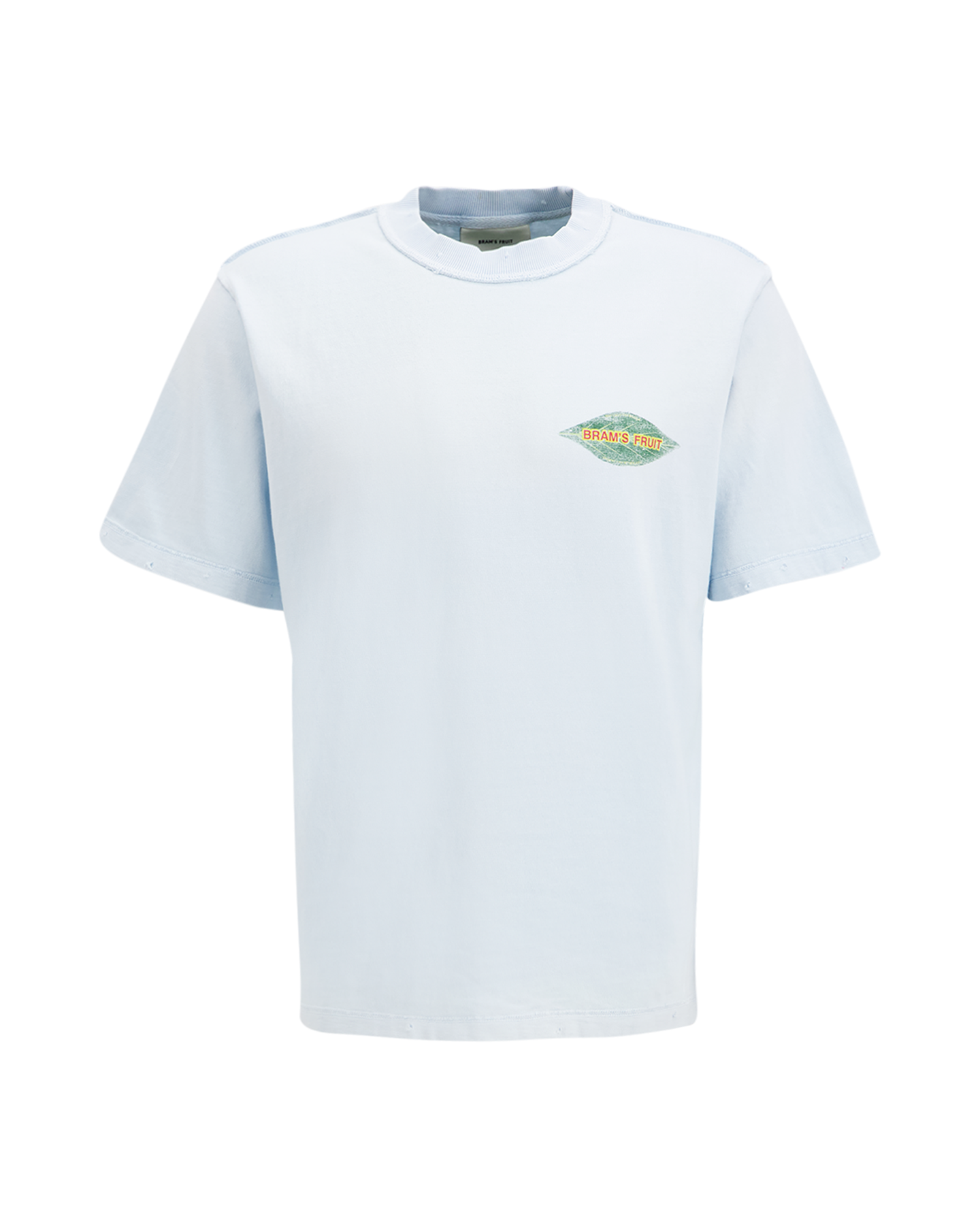 Brams Fruit Distressed Leaf T-shirt BLAUW 2