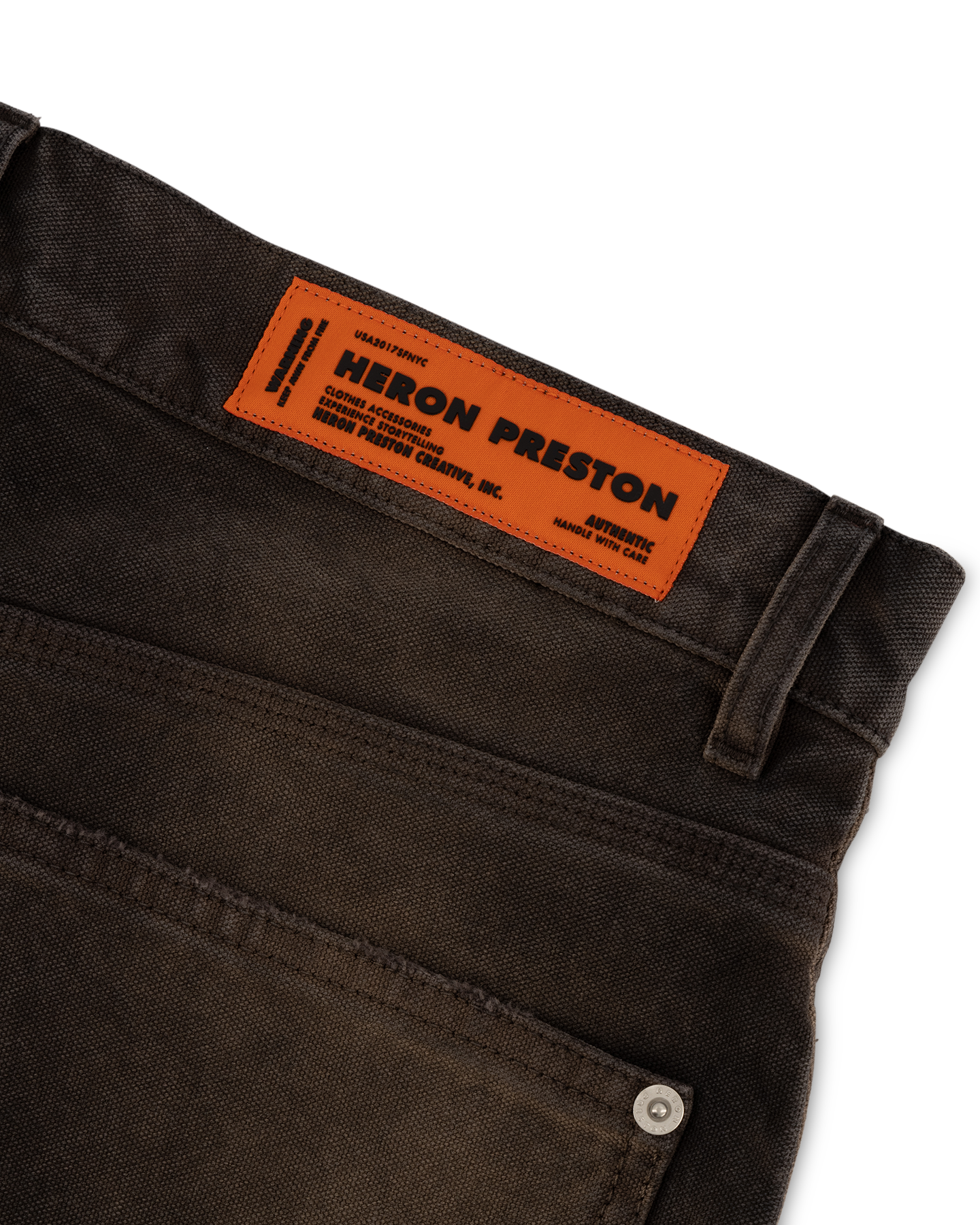 Heron Preston Distressed Canvas Carpenter BRUIN 7