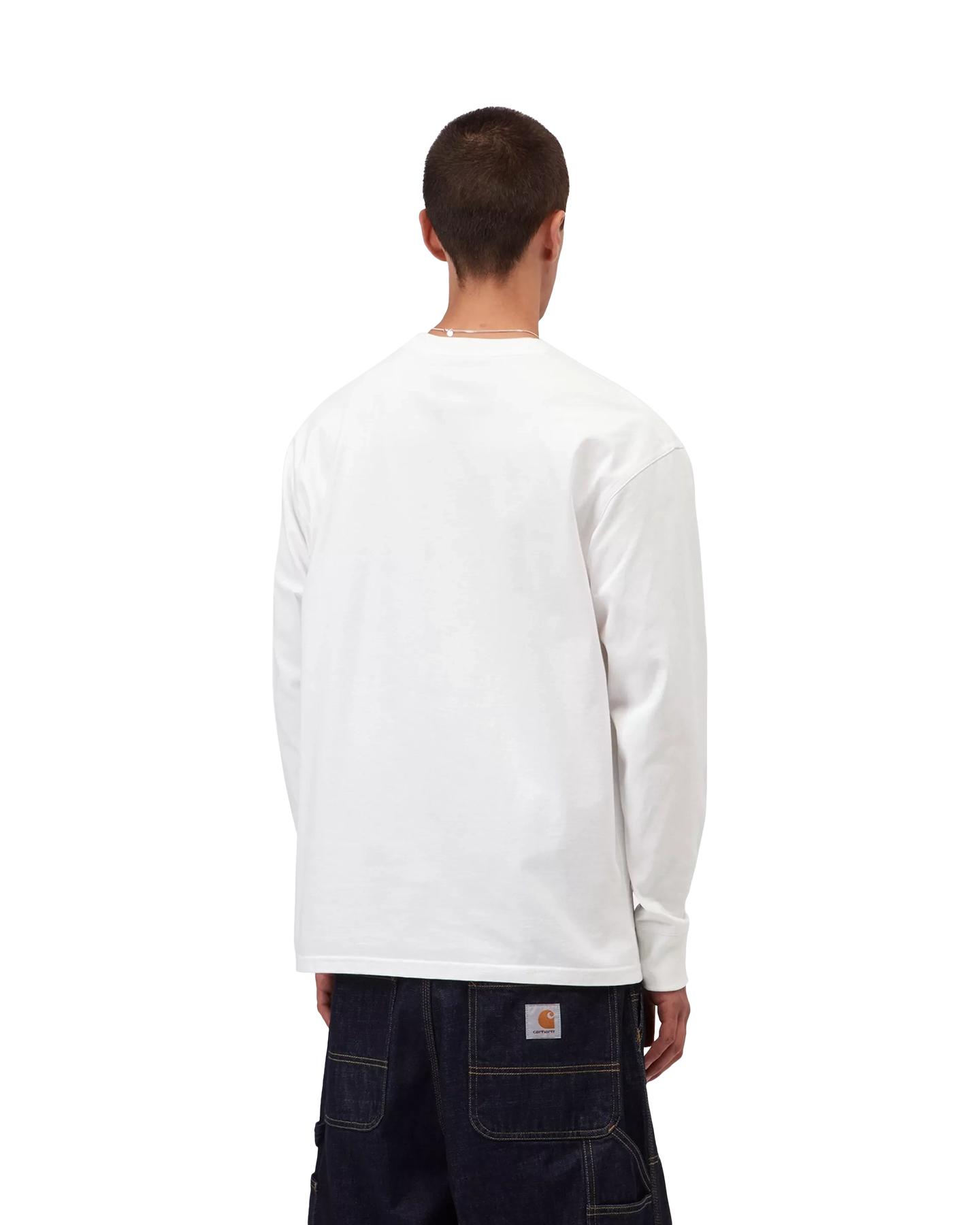 Carhartt L/S American Script T-Shirt WIT 4