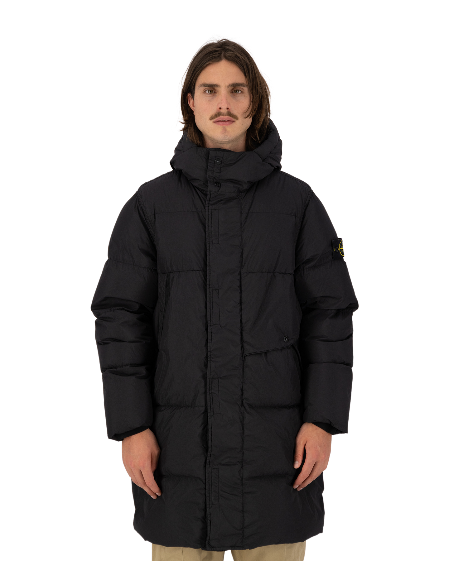 Long Down Jacket Stone Island Jacke Mantel Hot Stone Island Long 