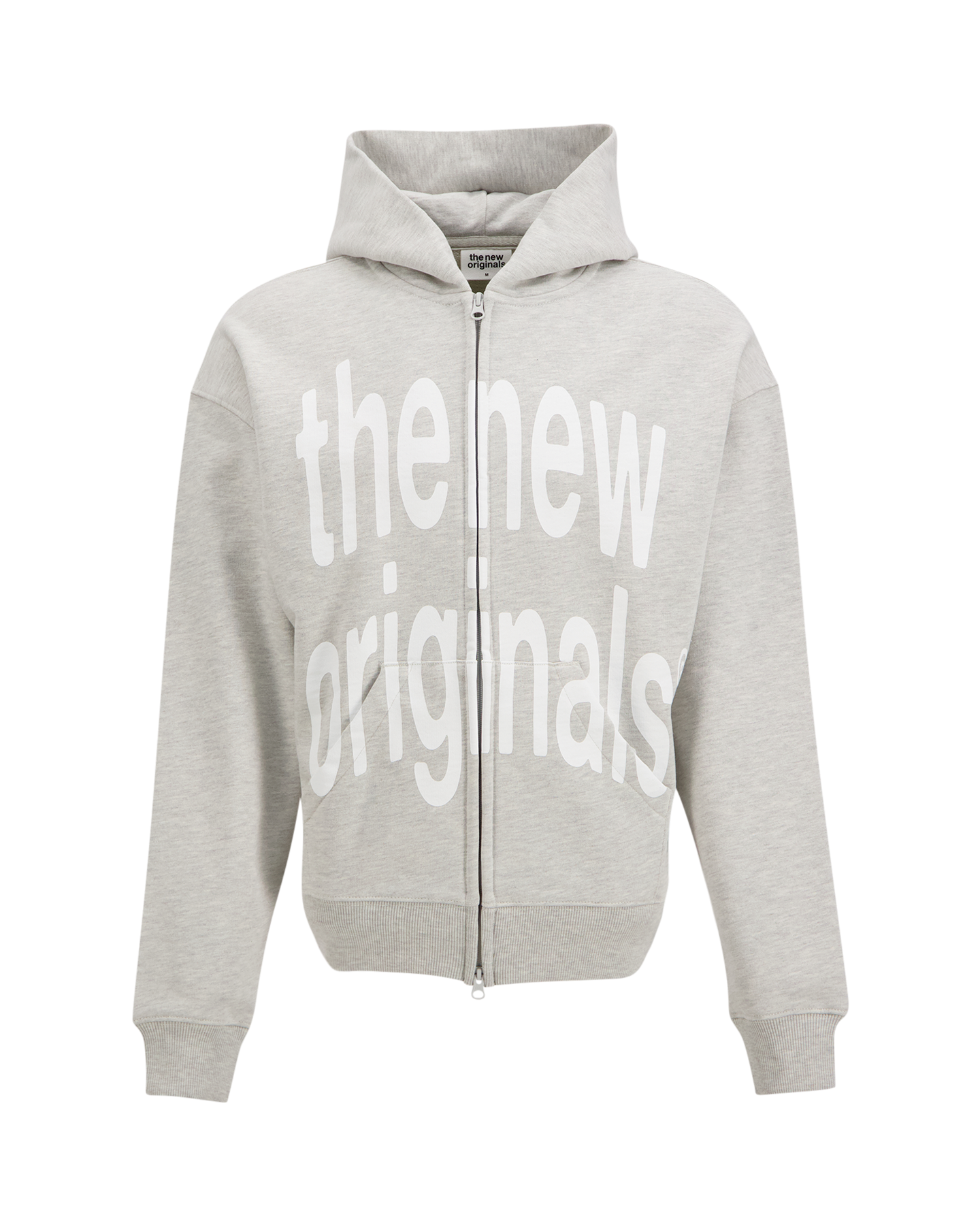 The New Originals Big Logo Zip Up Hoodie LICHTGRIJS 1
