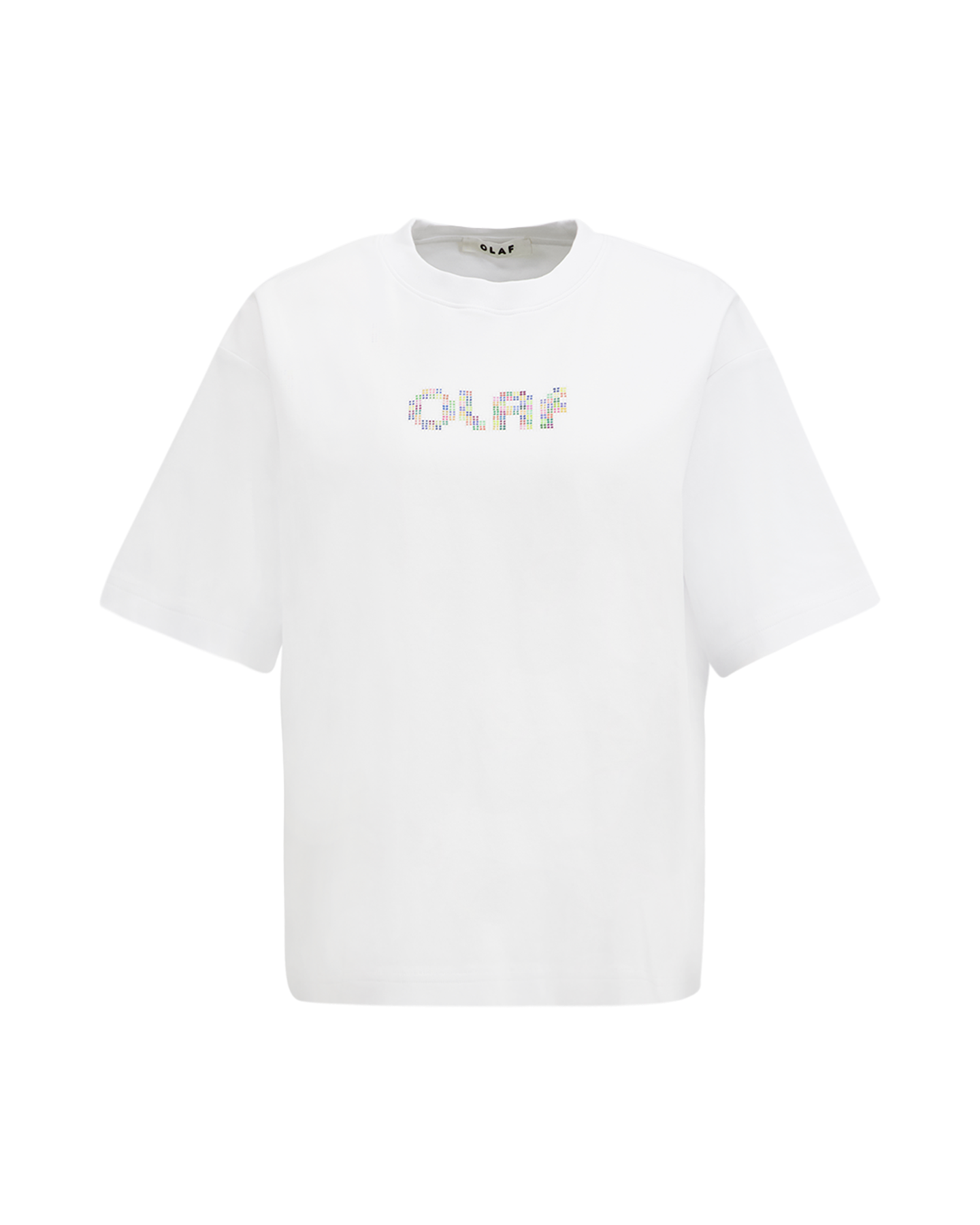OLAF Dotted Retro Logo Tees WIT 1