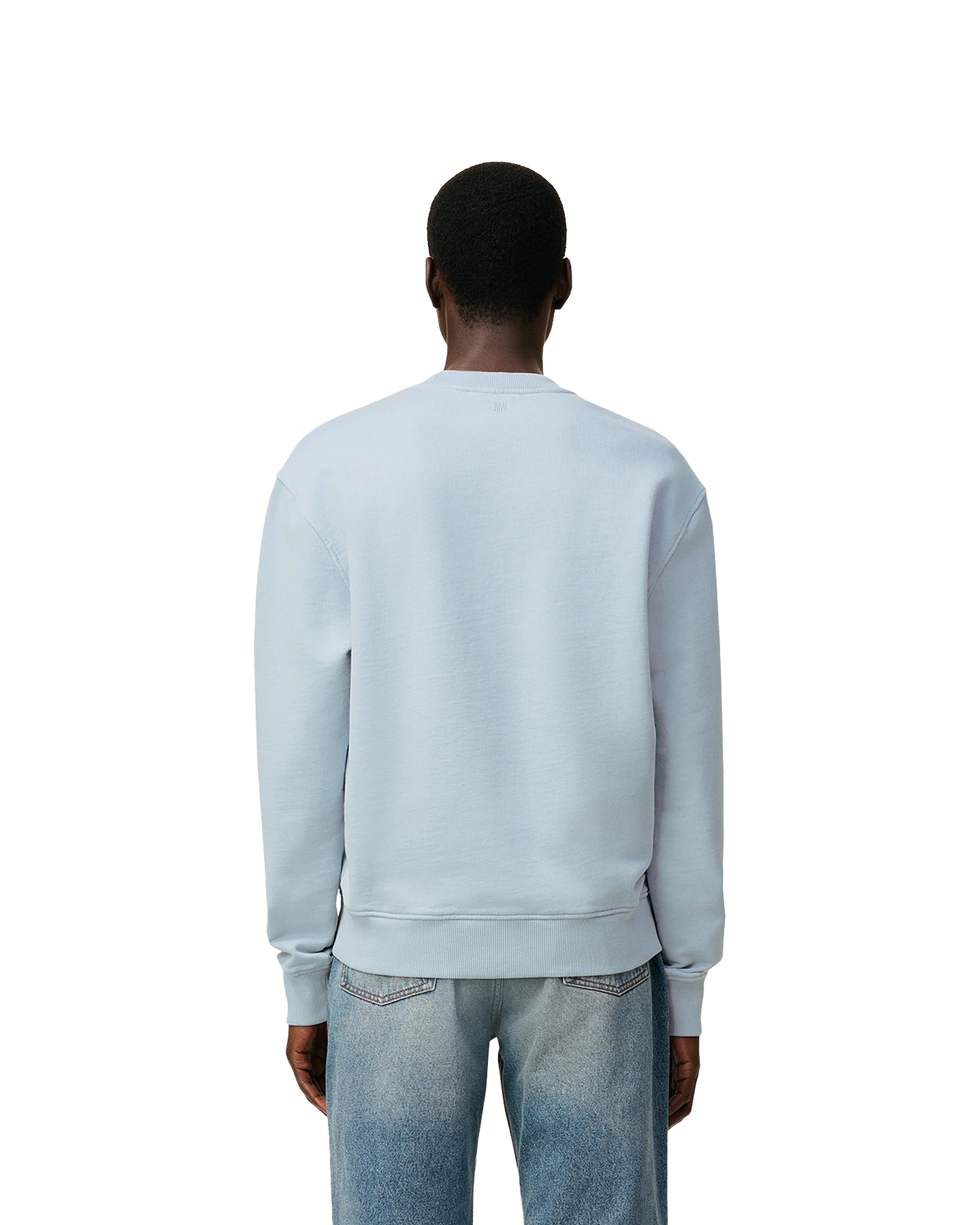 AMI Paris Sweatshirt Ami De Coeur Contraste LICHTBLAUW 4