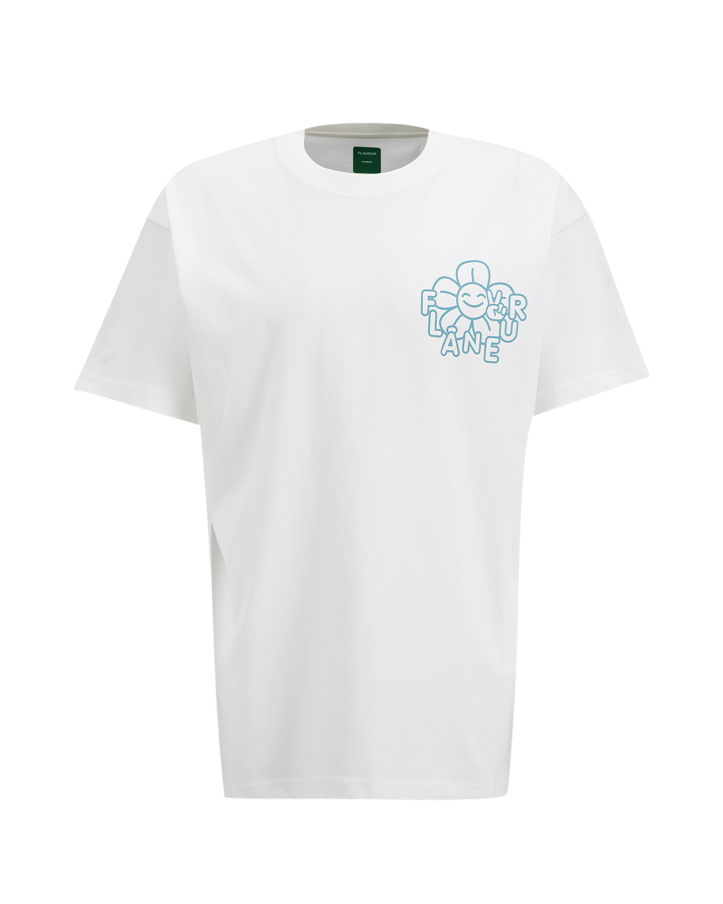 Flaneur Happy Flower T-Shirt WIT 2