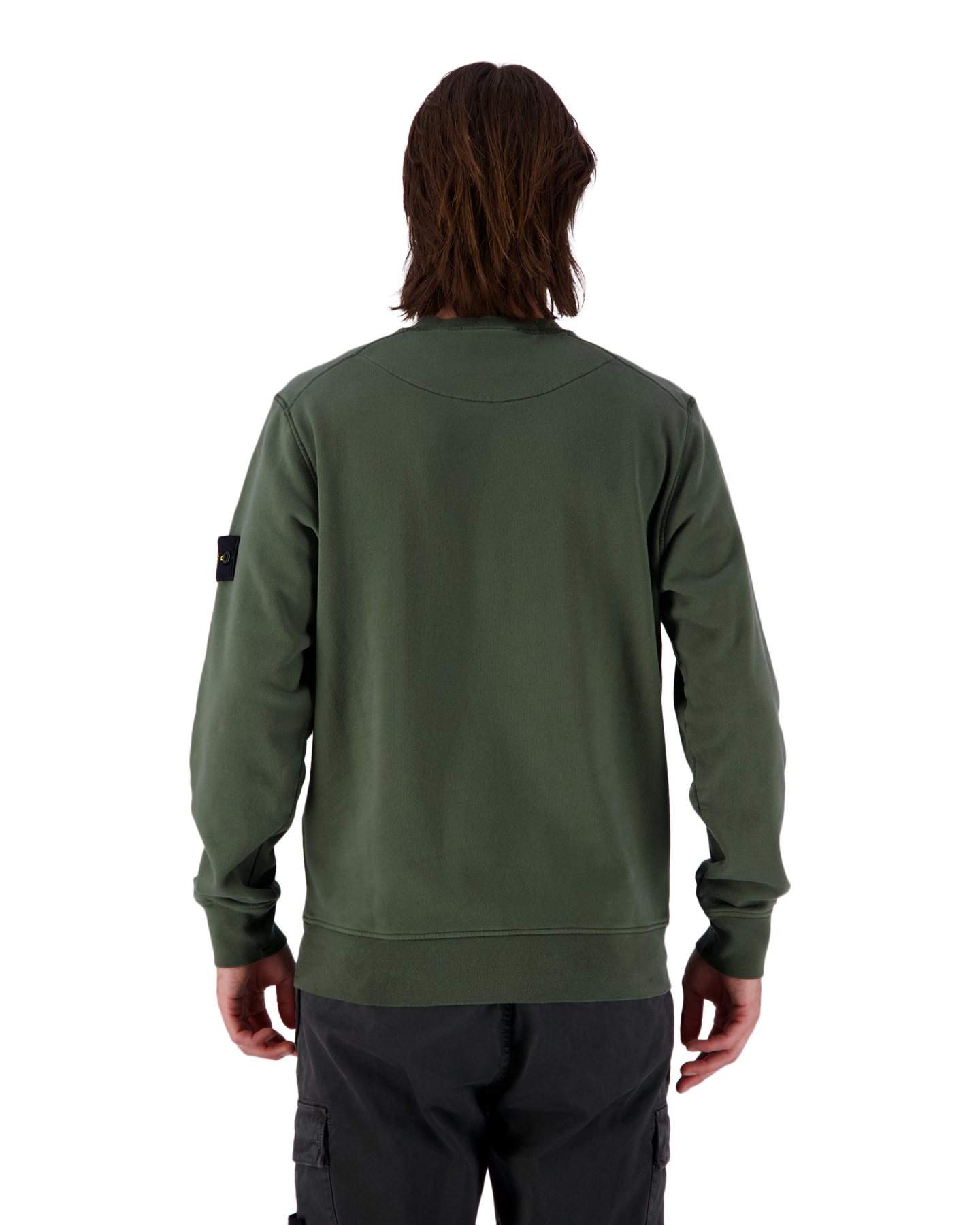 Stone Island 63051 Cotton Fleece Crewneck Sweatshirt GROEN 5