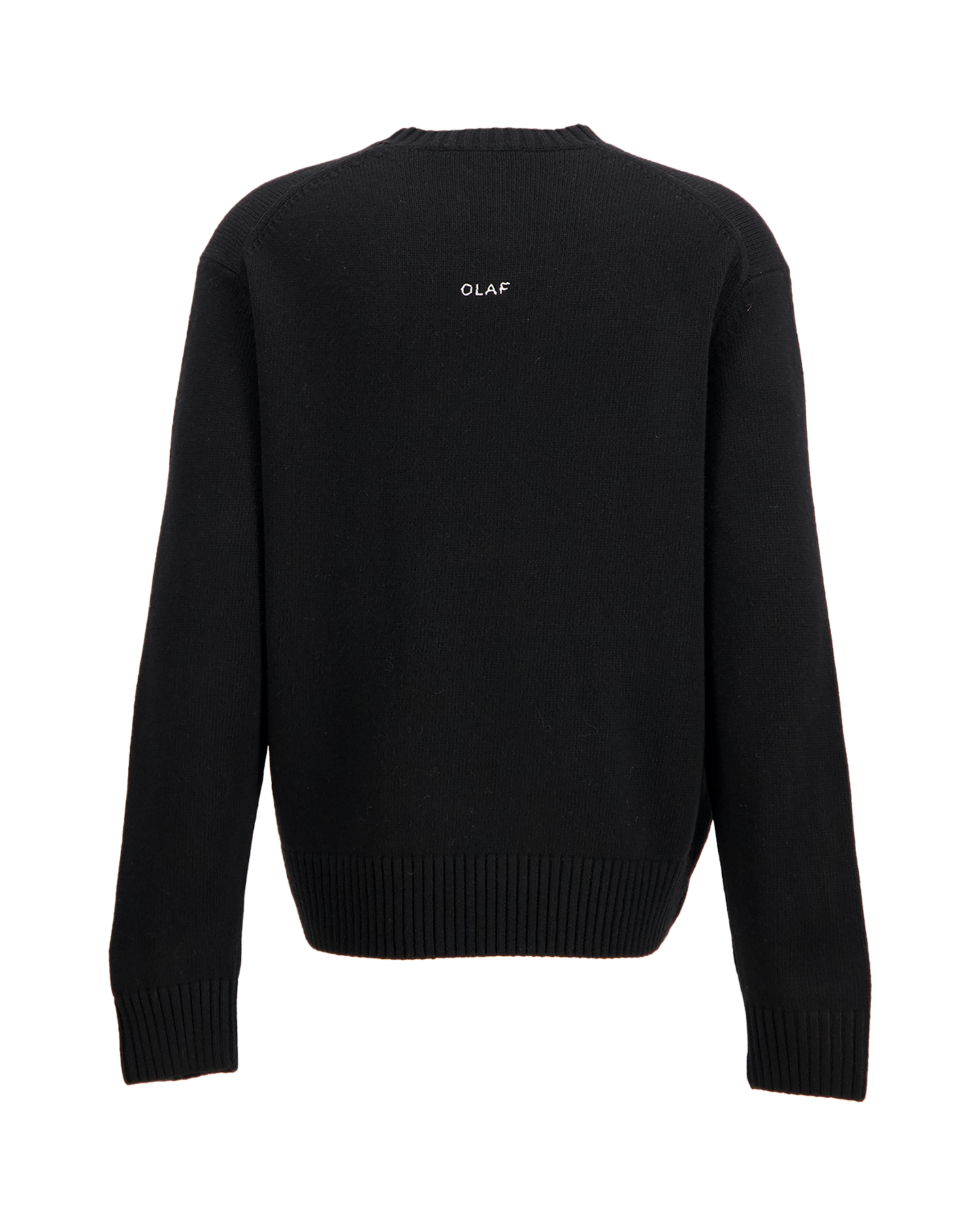 OLAF Essential Knitted Crewneck ZWART 2