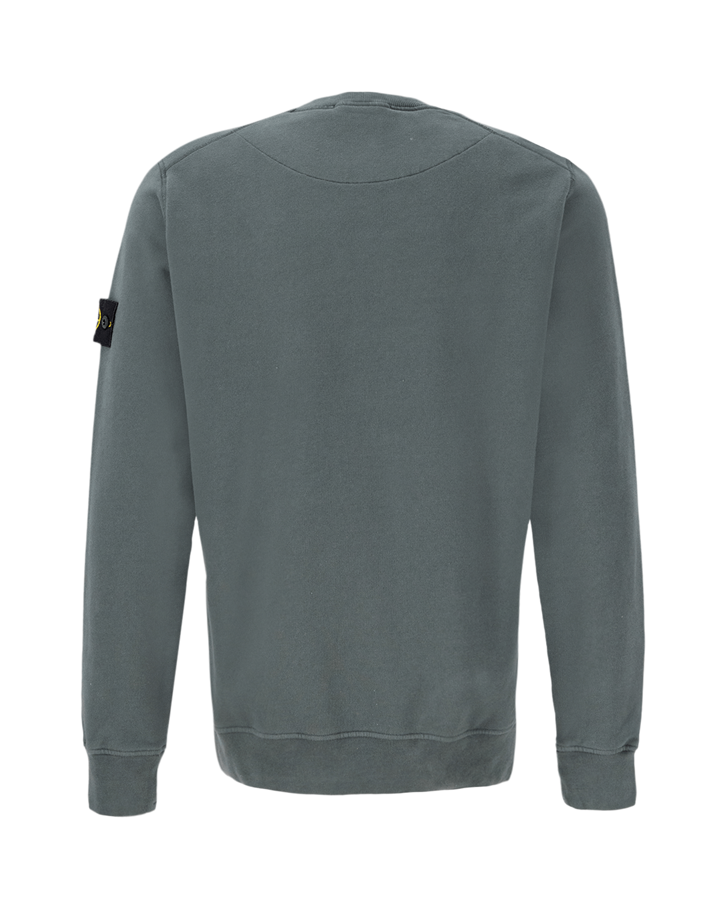 Stone Island Brushed Cotton Fleece Garment Dyed Sweatshirt BLAUW 2
