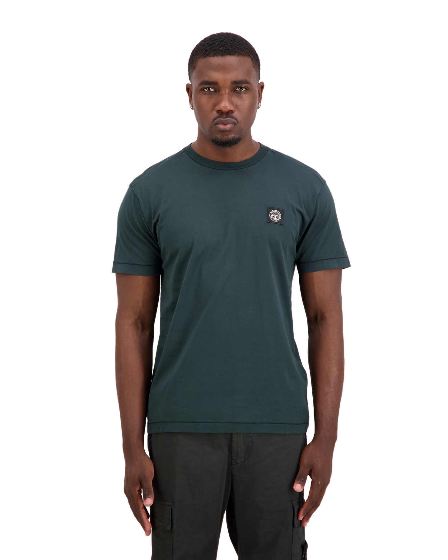Stone Island 2100027 T Shirt Ss DONKERGROEN 3