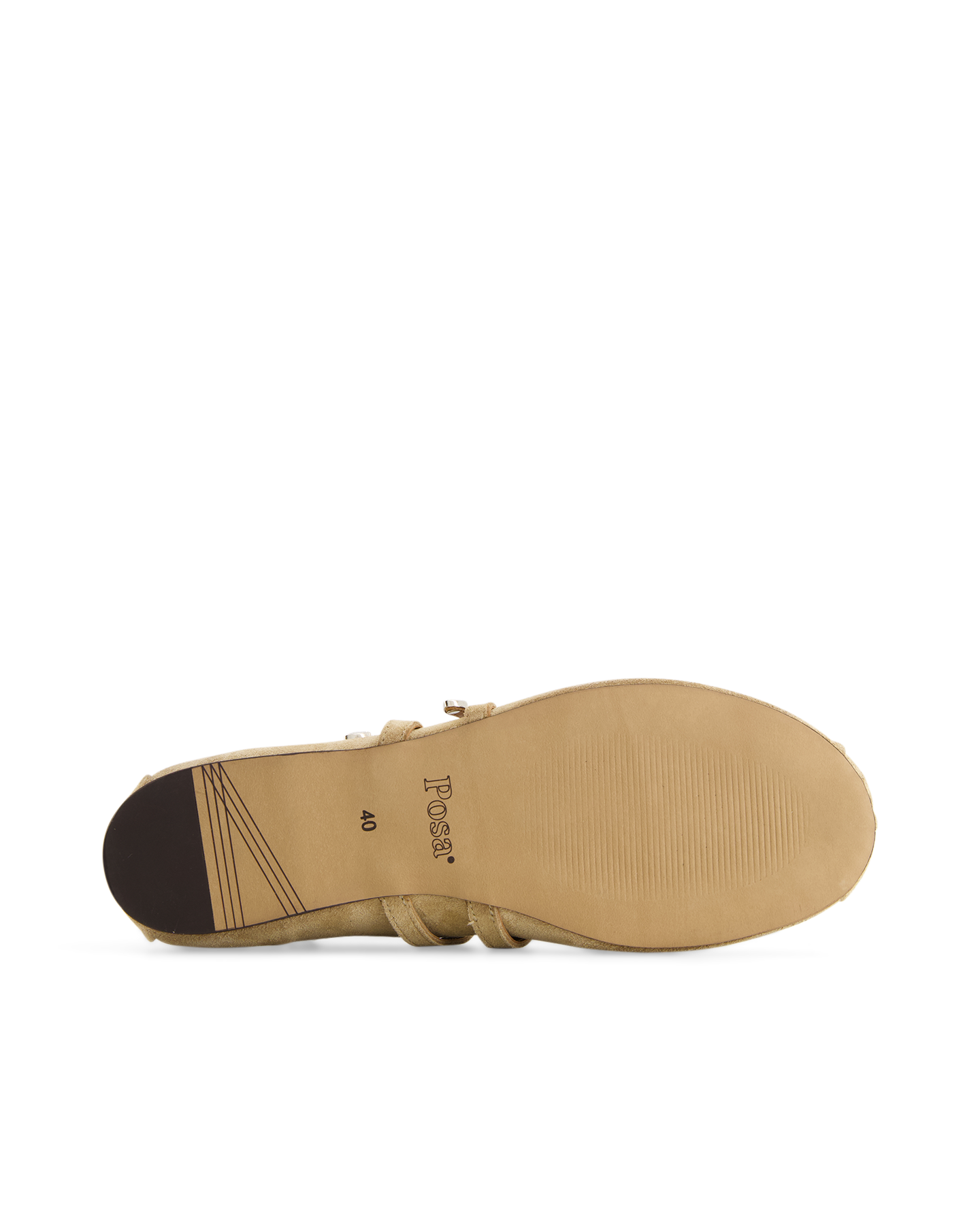 Posa Vita Ballerina Western - Suede LICHTBRUIN 6